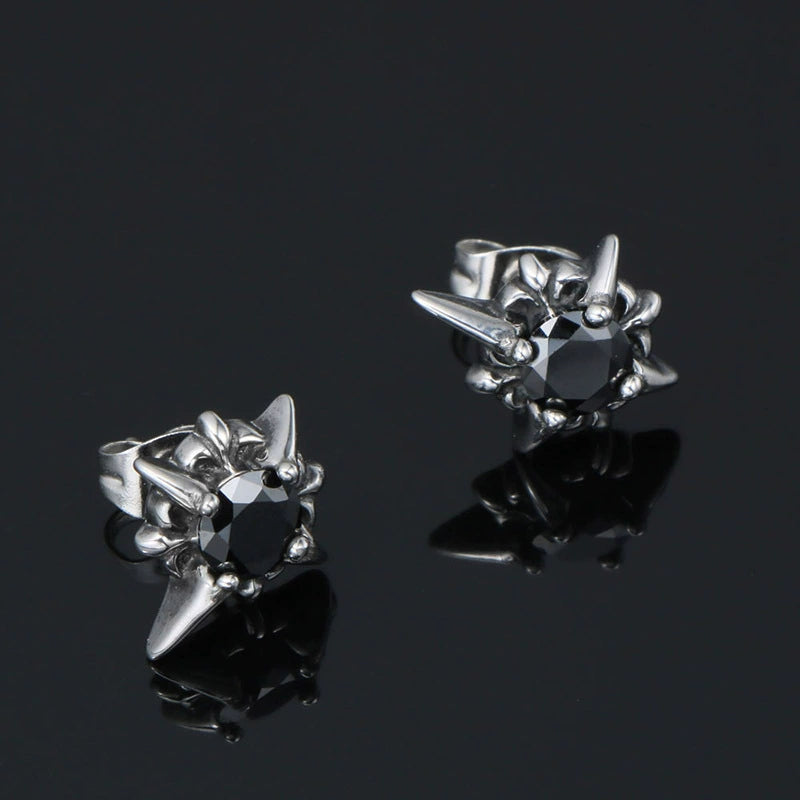 Chrome Hearts Punk Diamond Earrings