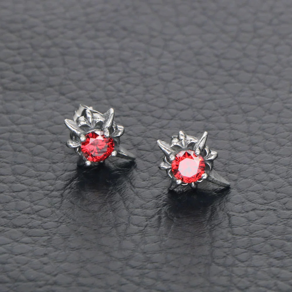 Chrome Hearts Punk Diamond Earrings