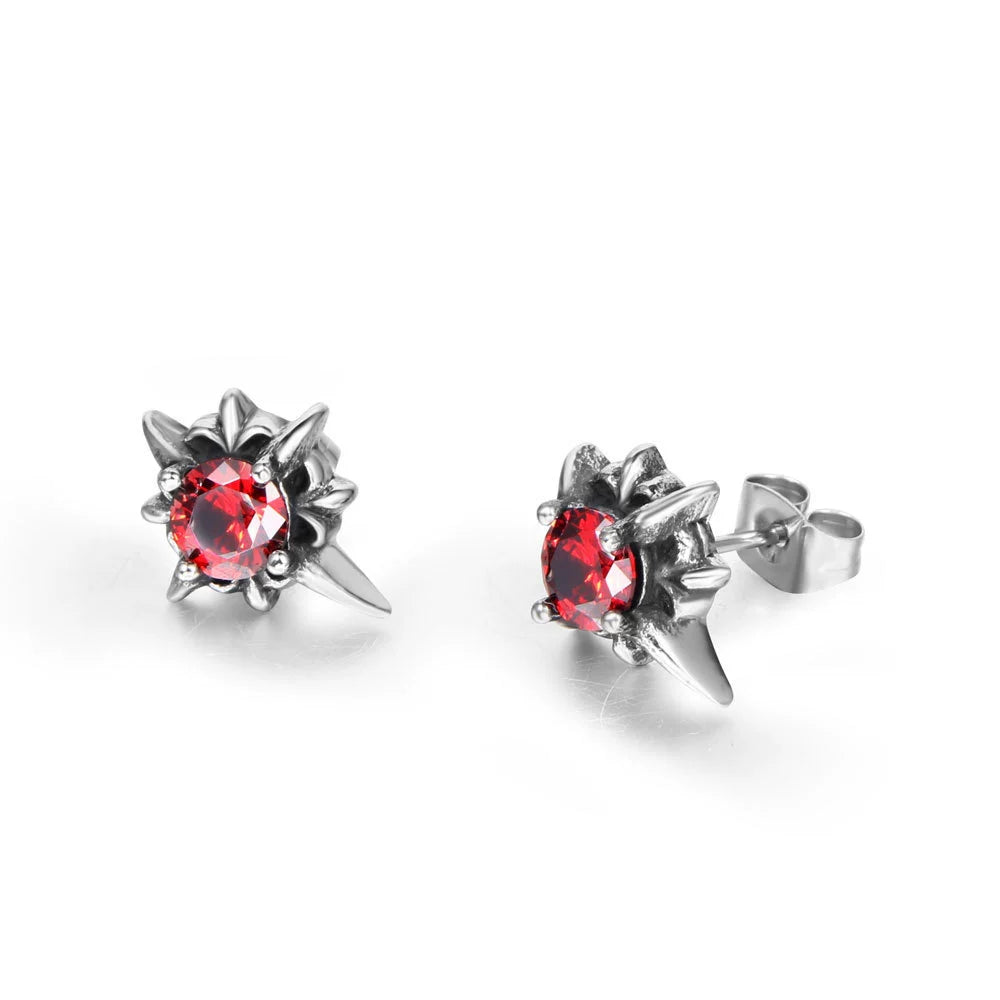 Chrome Hearts Punk Diamond Earrings