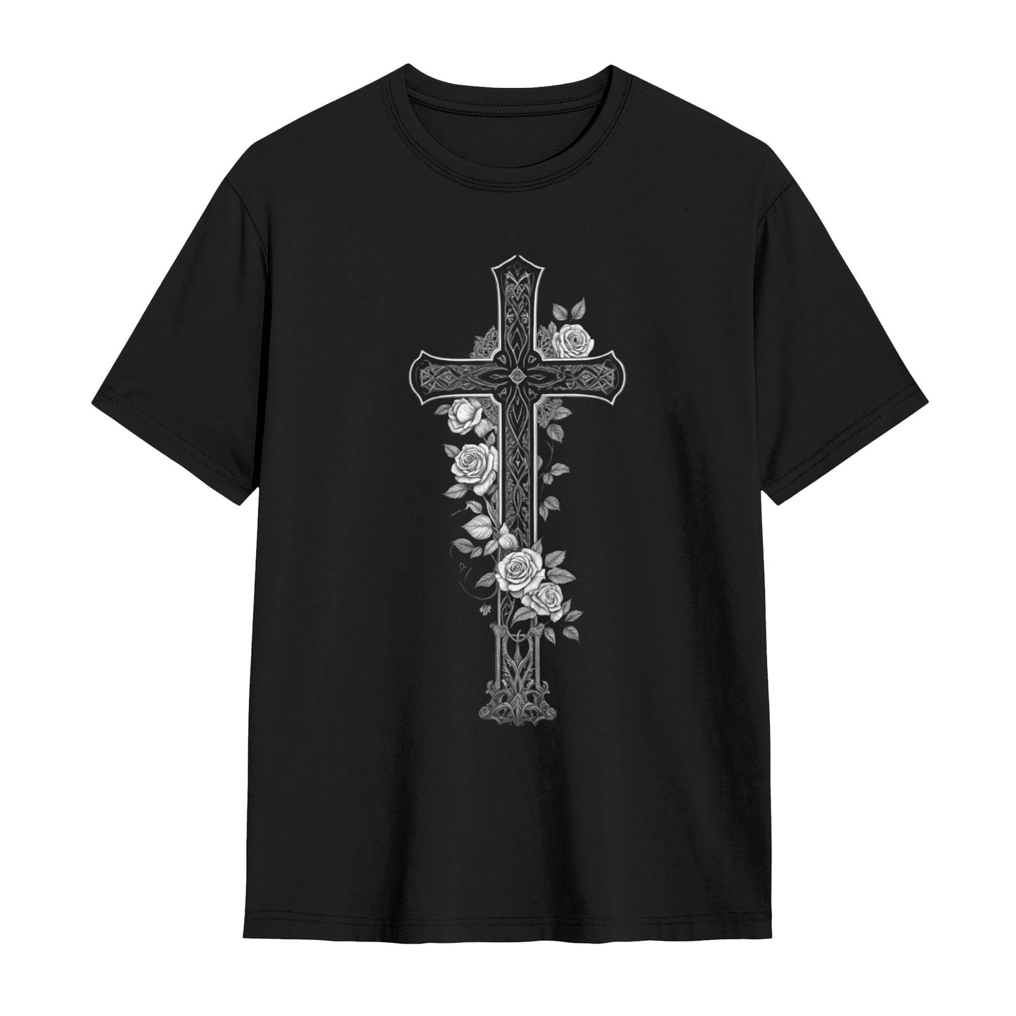 Chrome Hearts Rose Cross T-Shirt