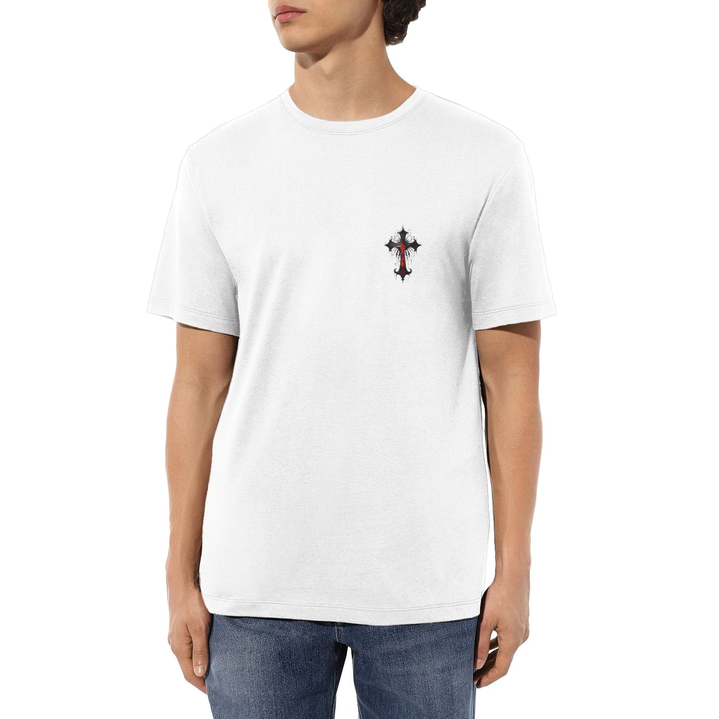 Chrome Hearts Small Bloody Gothic Cross T-Shirt
