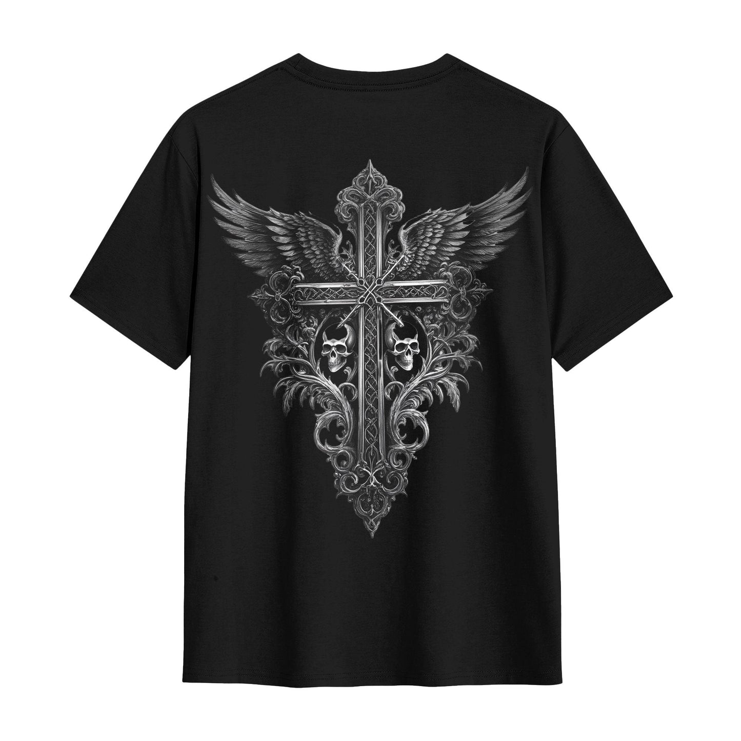 Chrome Hearts Dark Style Cross T-Shirt