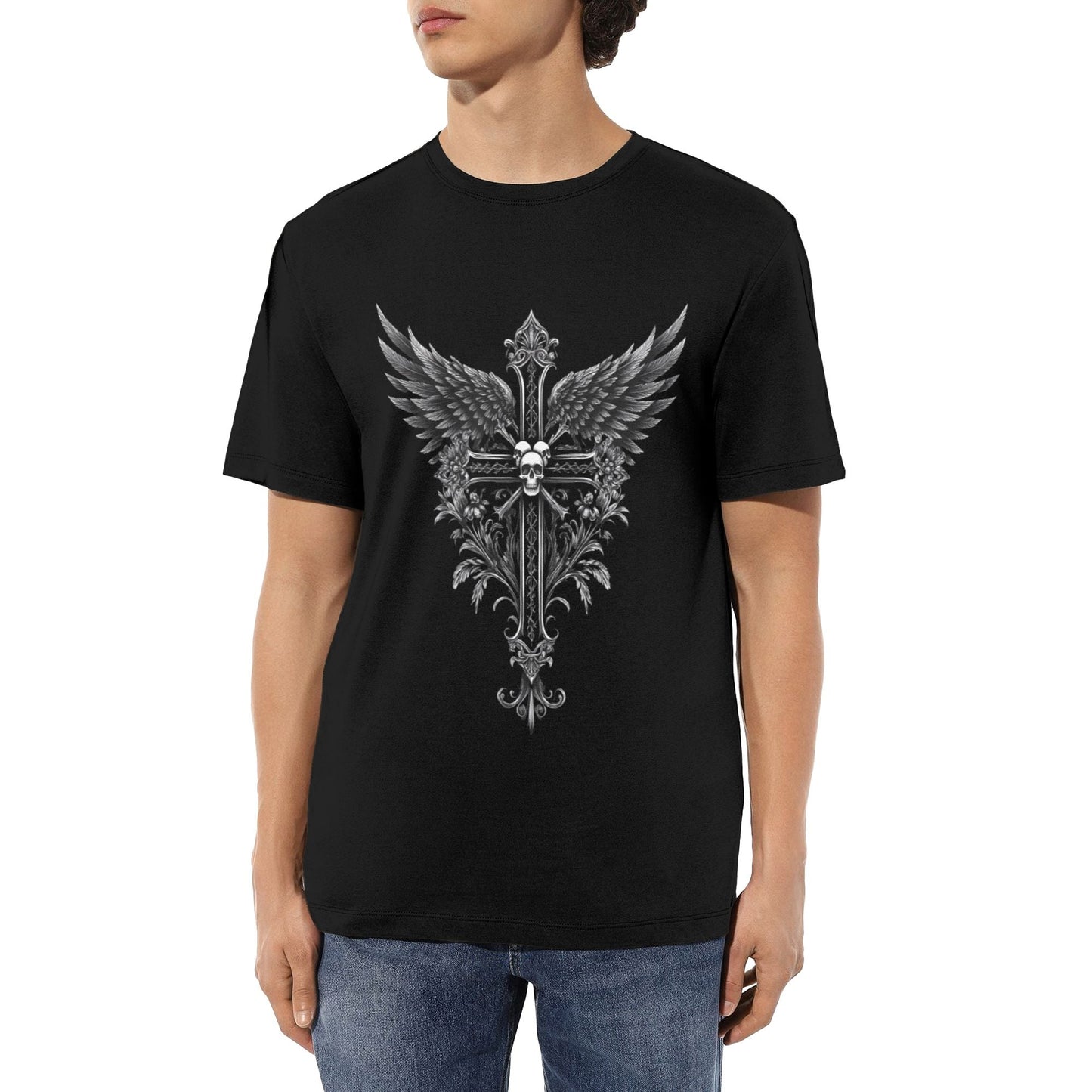 Chrome Hearts Winged Cross & Skull T-Shirt