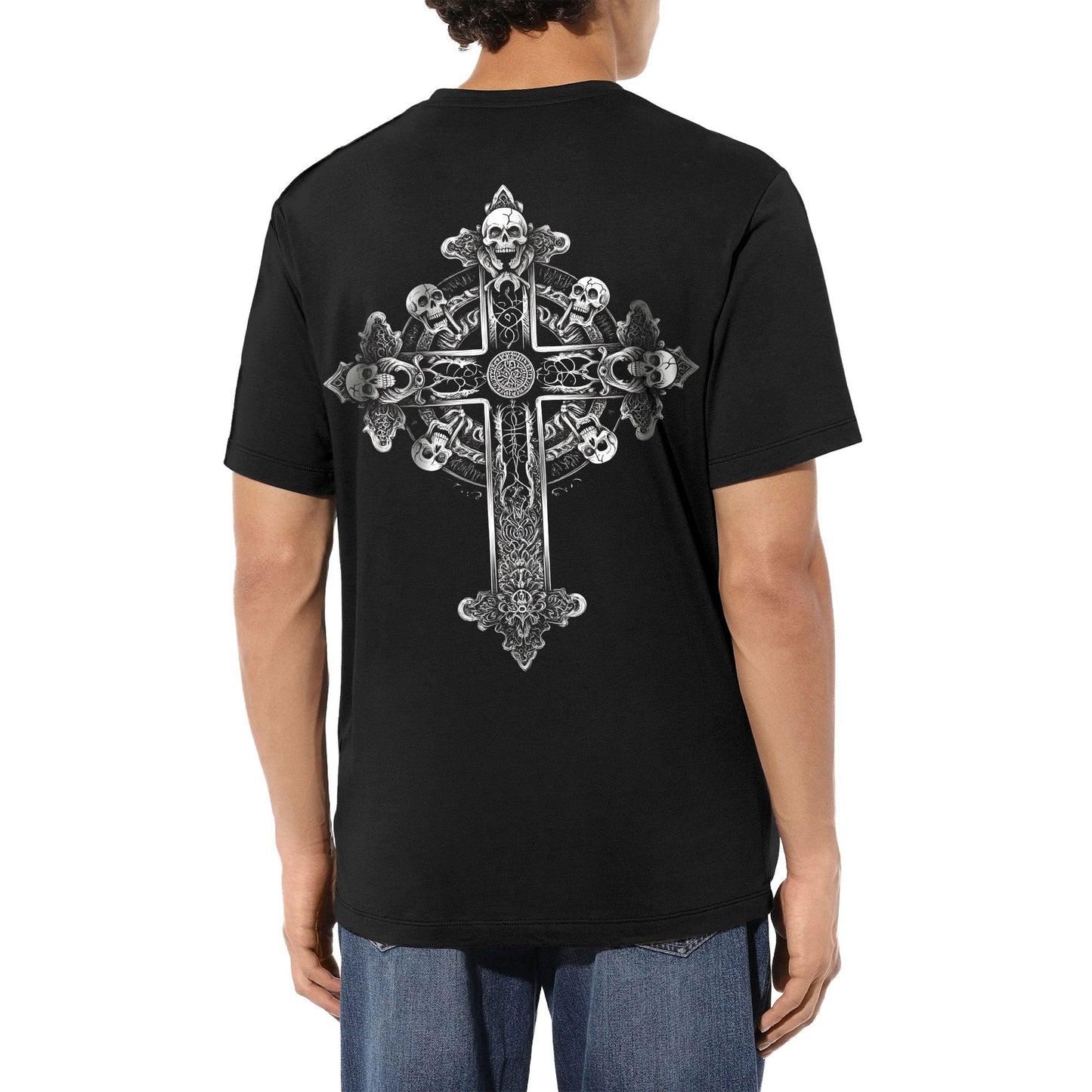 Chrome Hearts Skull Cross Pattern T-Shirt