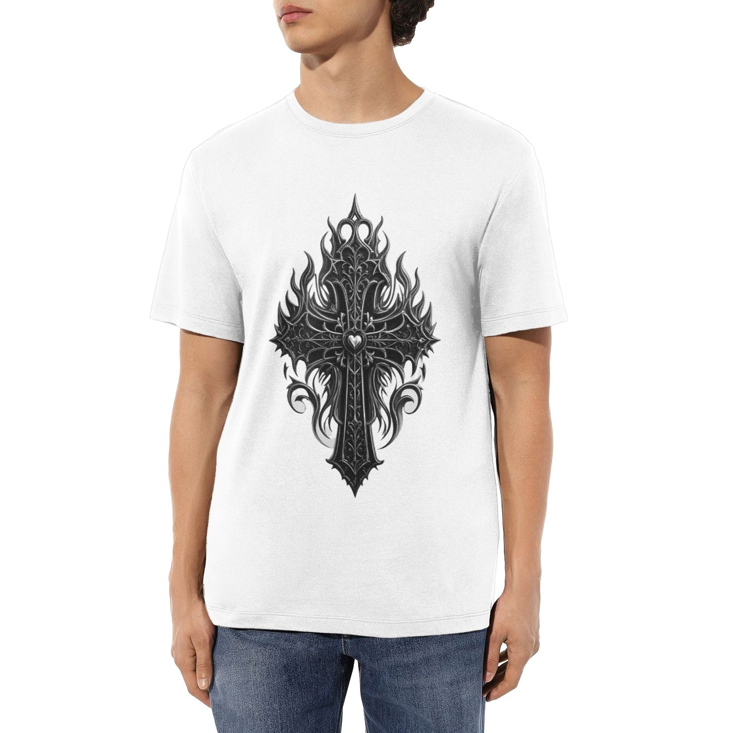 Chrome Hearts Flame Cross T-Shirt