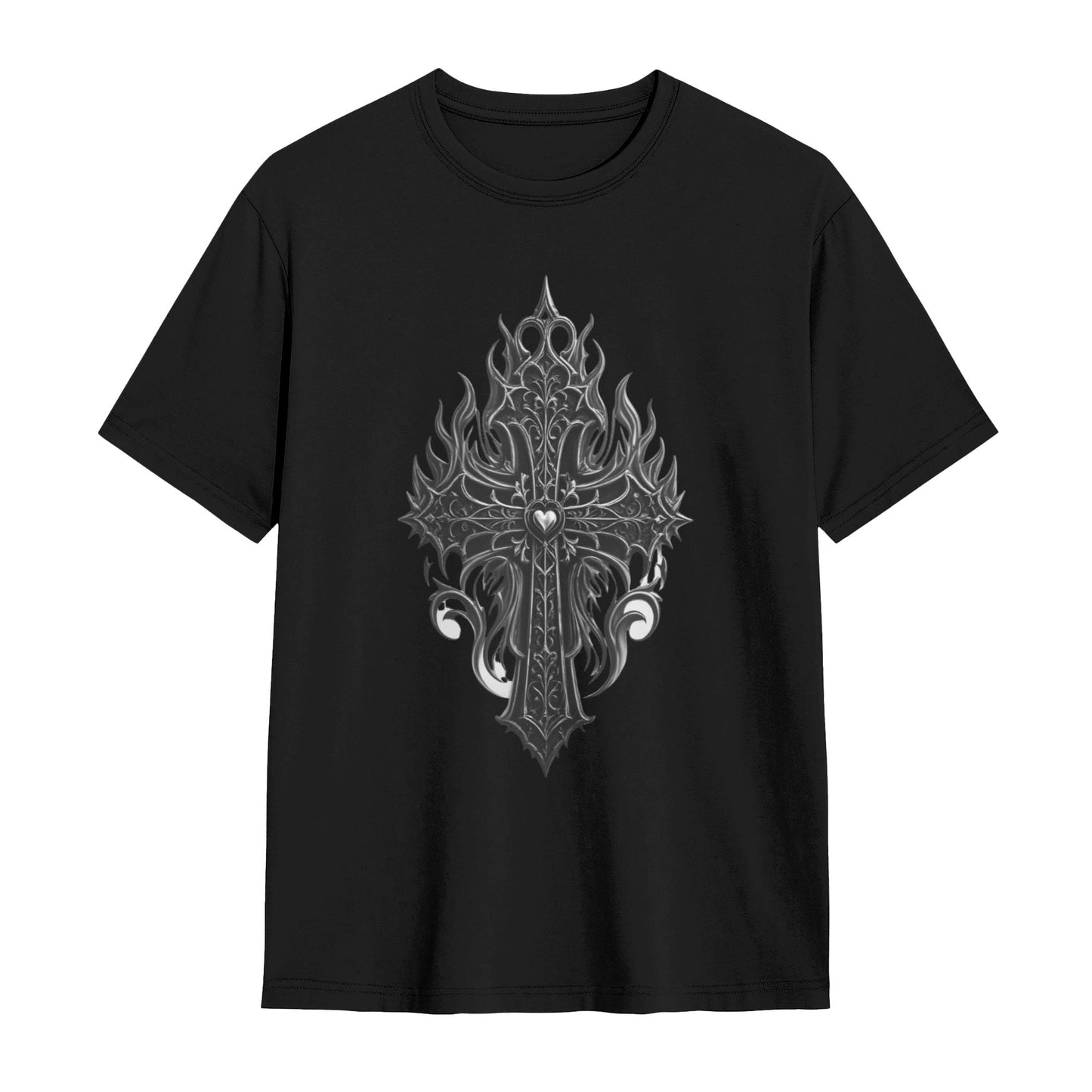 Chrome Hearts Flame Cross T-Shirt