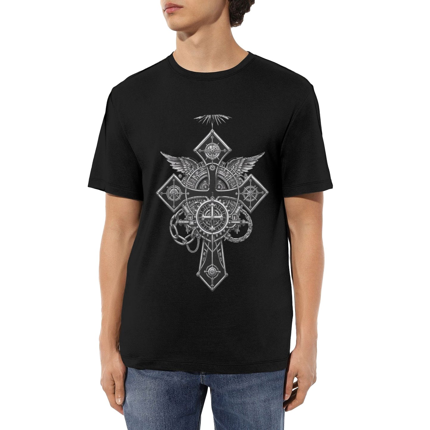 Chrome Hearts Mechanical Cross - Wings T-Shirt