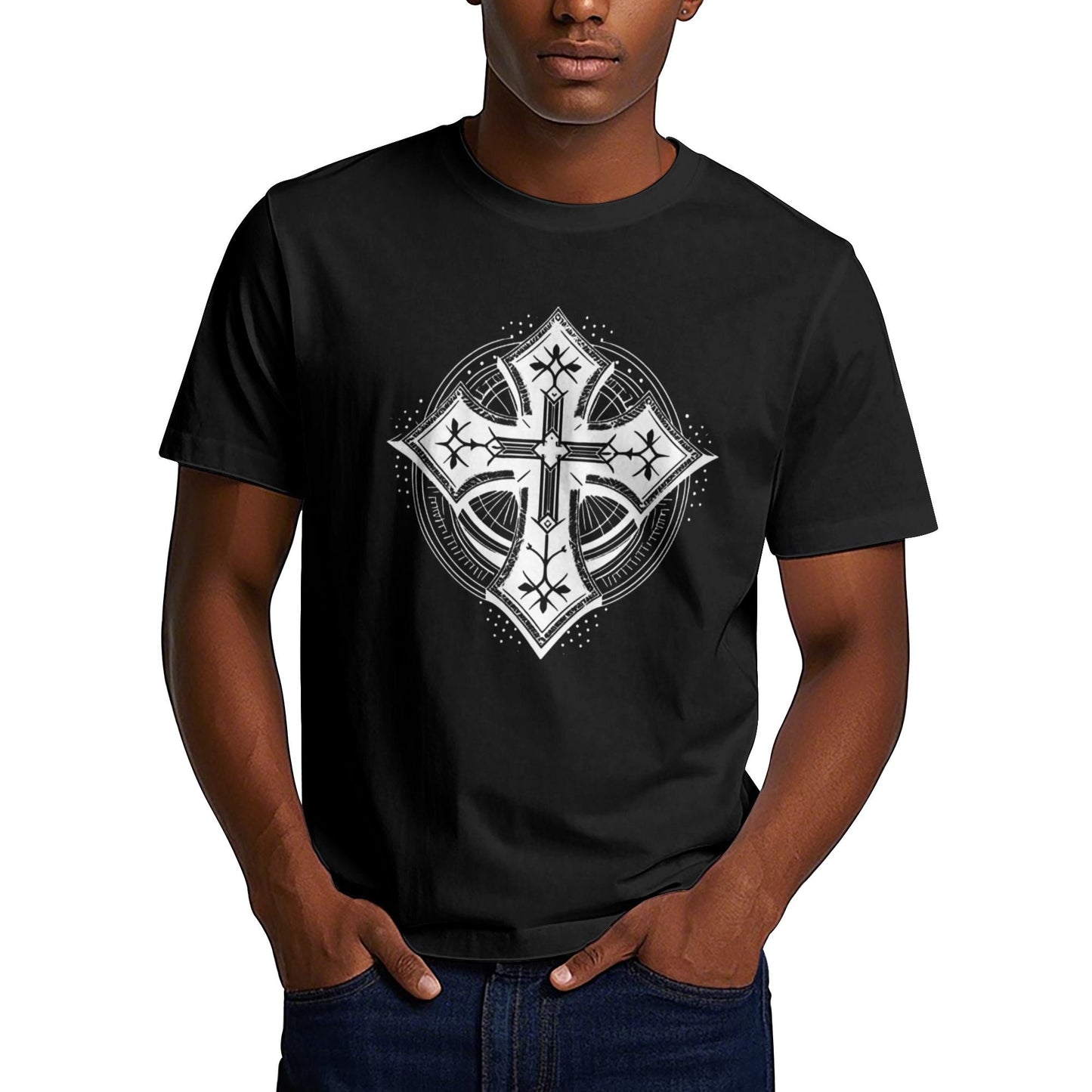 Chrome Hearts Geometric Cross T-Shirt