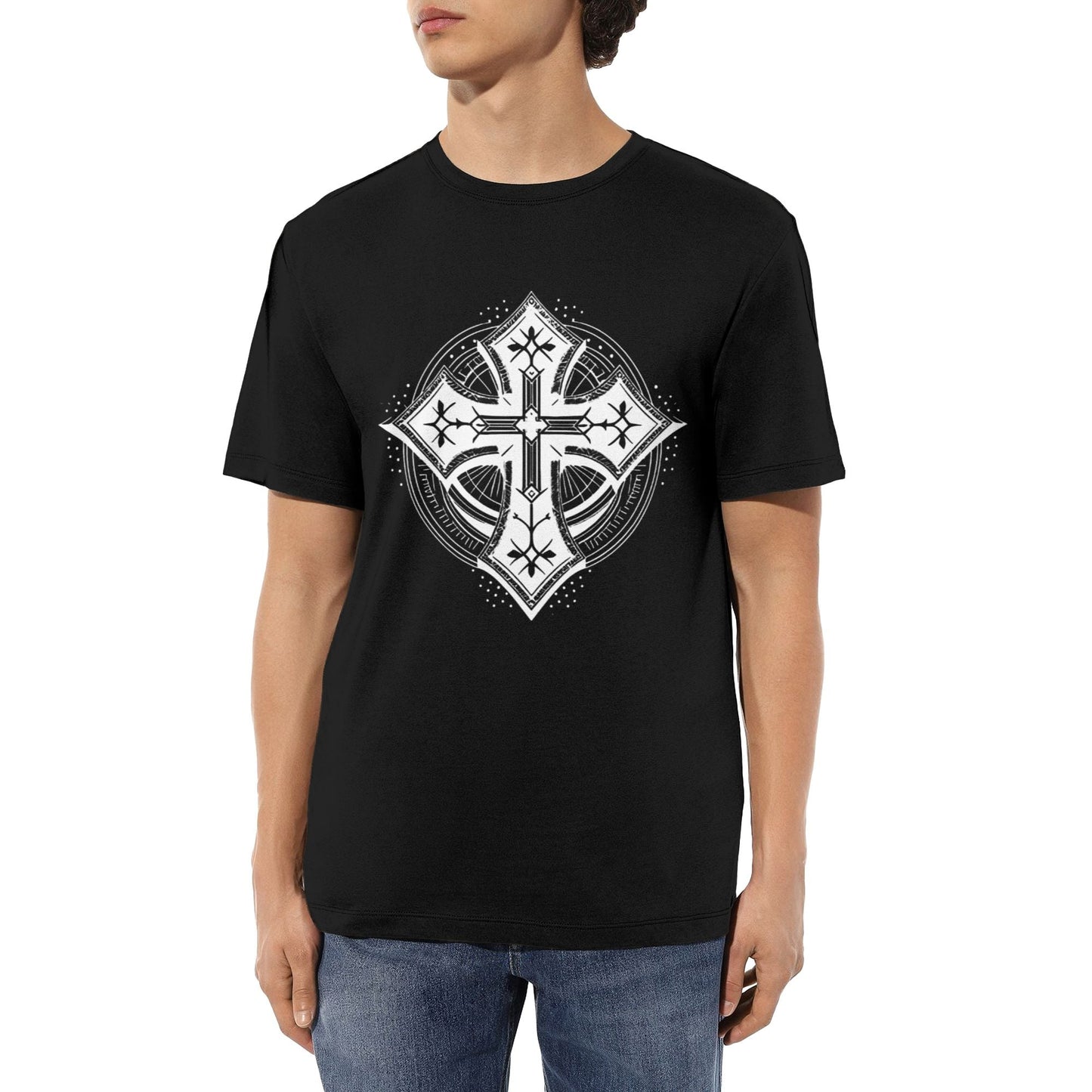 Chrome Hearts Geometric Cross T-Shirt