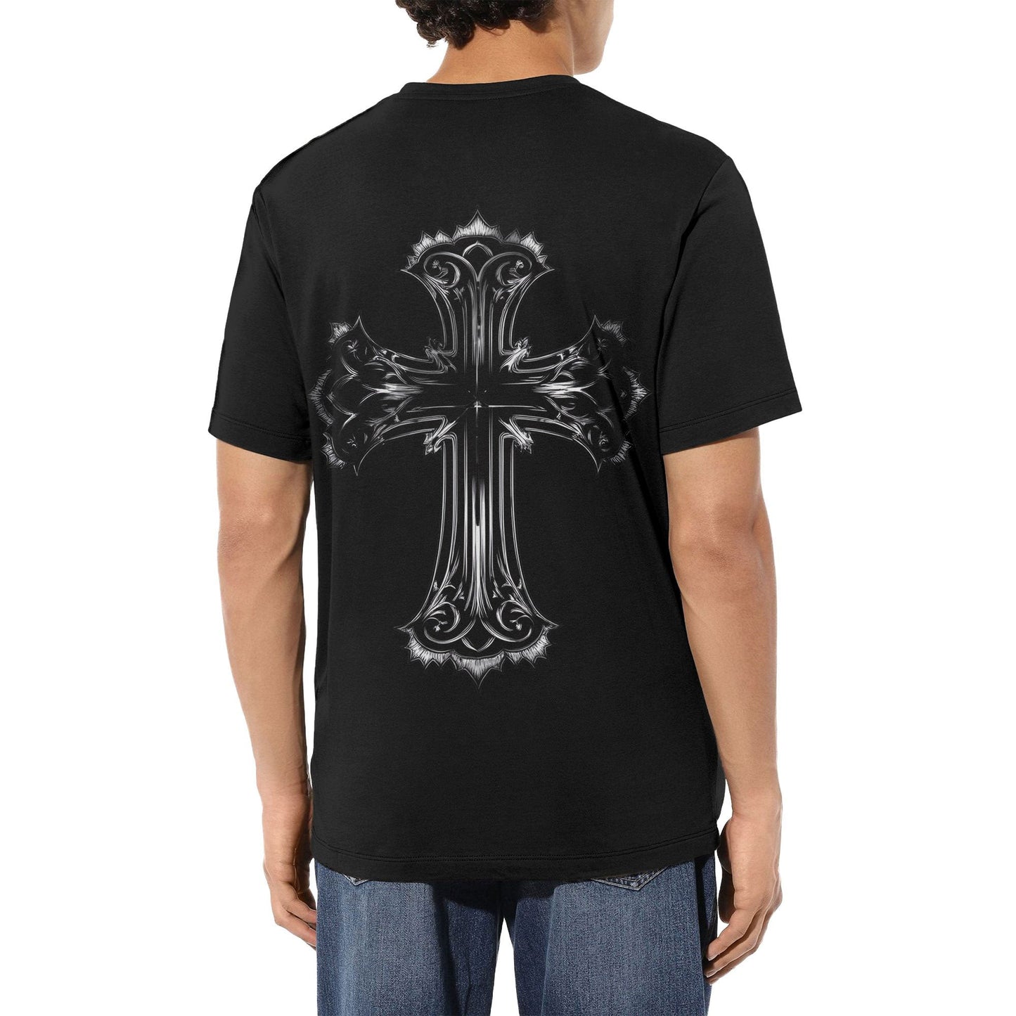 Chrome Hearts Ornate Cross Pattern T-Shirt