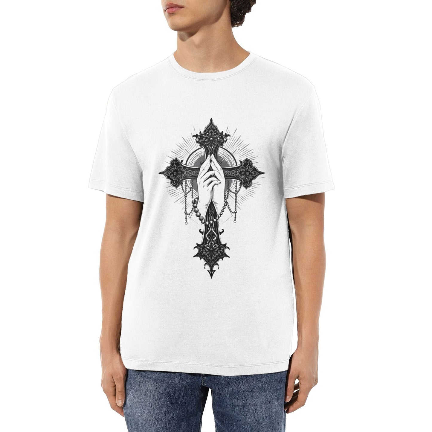 Chrome Hearts Praying Hands & Cross T-Shirt