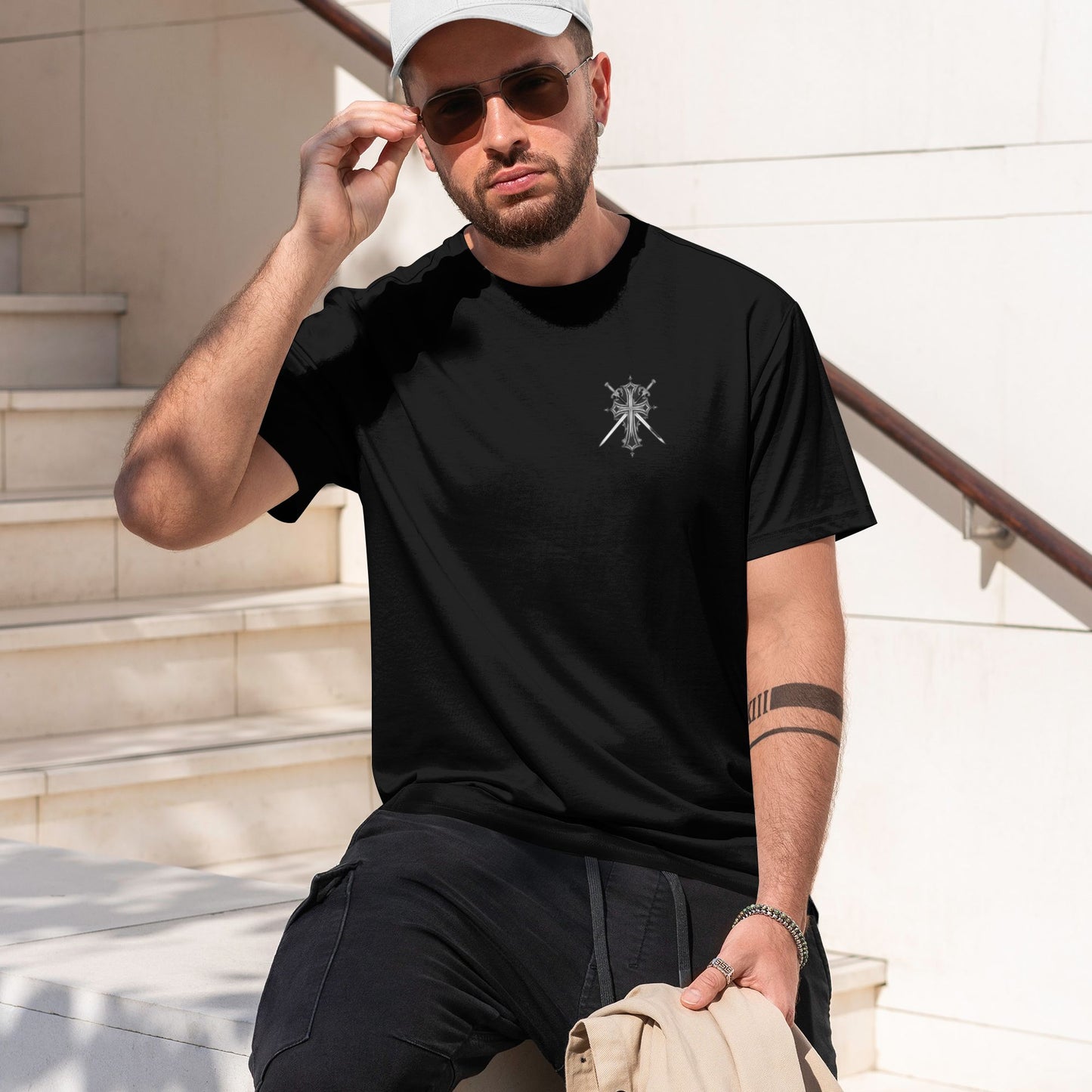 Chrome Hearts Cross & Double Swords T-Shirt