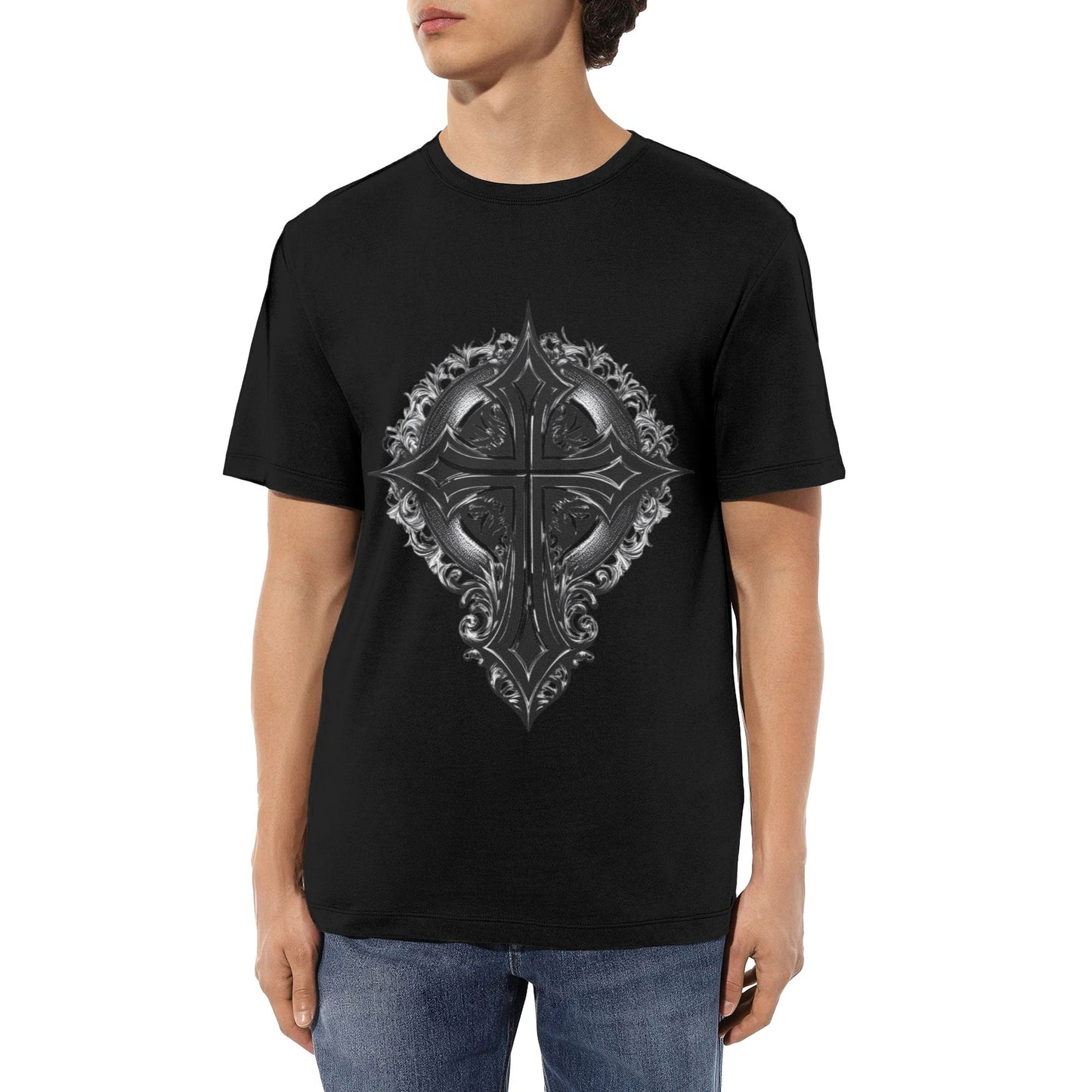 Chrome Hearts Retro Ornate Cross T-Shirt