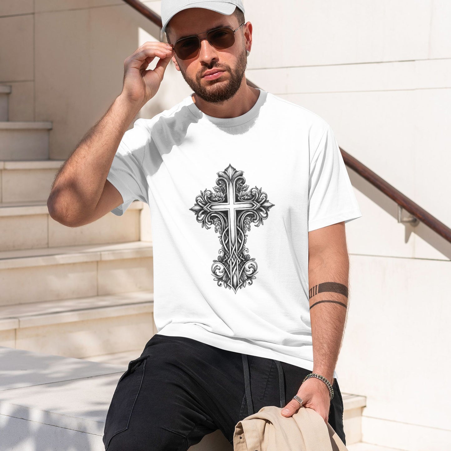 Chrome Hearts Ornate European Cross T-Shirt