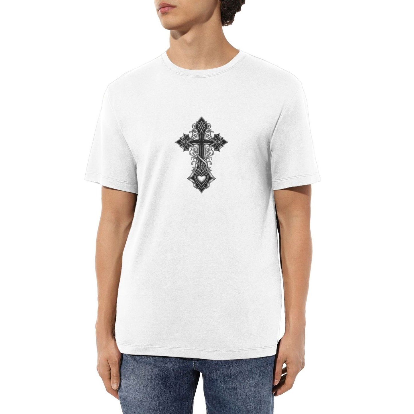 Chrome Hearts Chest Heart Cross T-Shirt