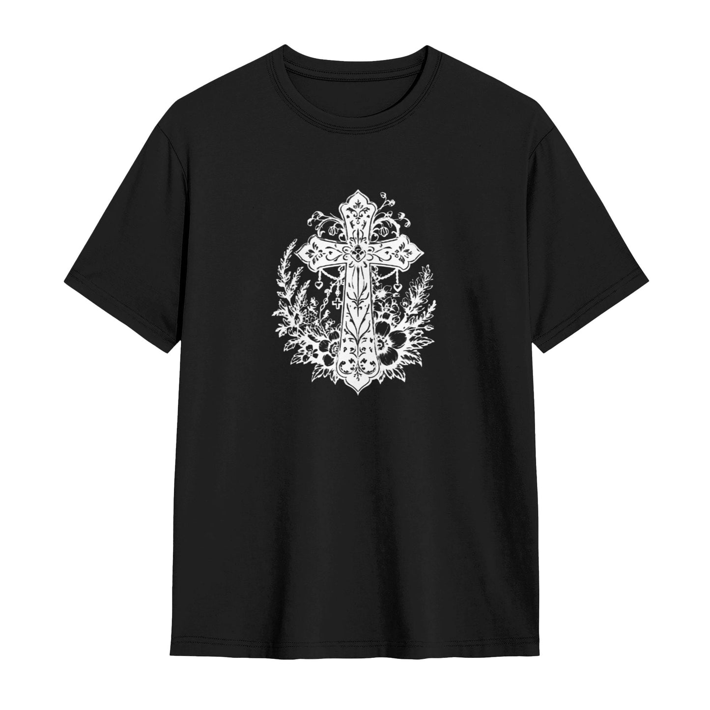 Chrome Hearts Vintage Leaves Cross T-Shirt