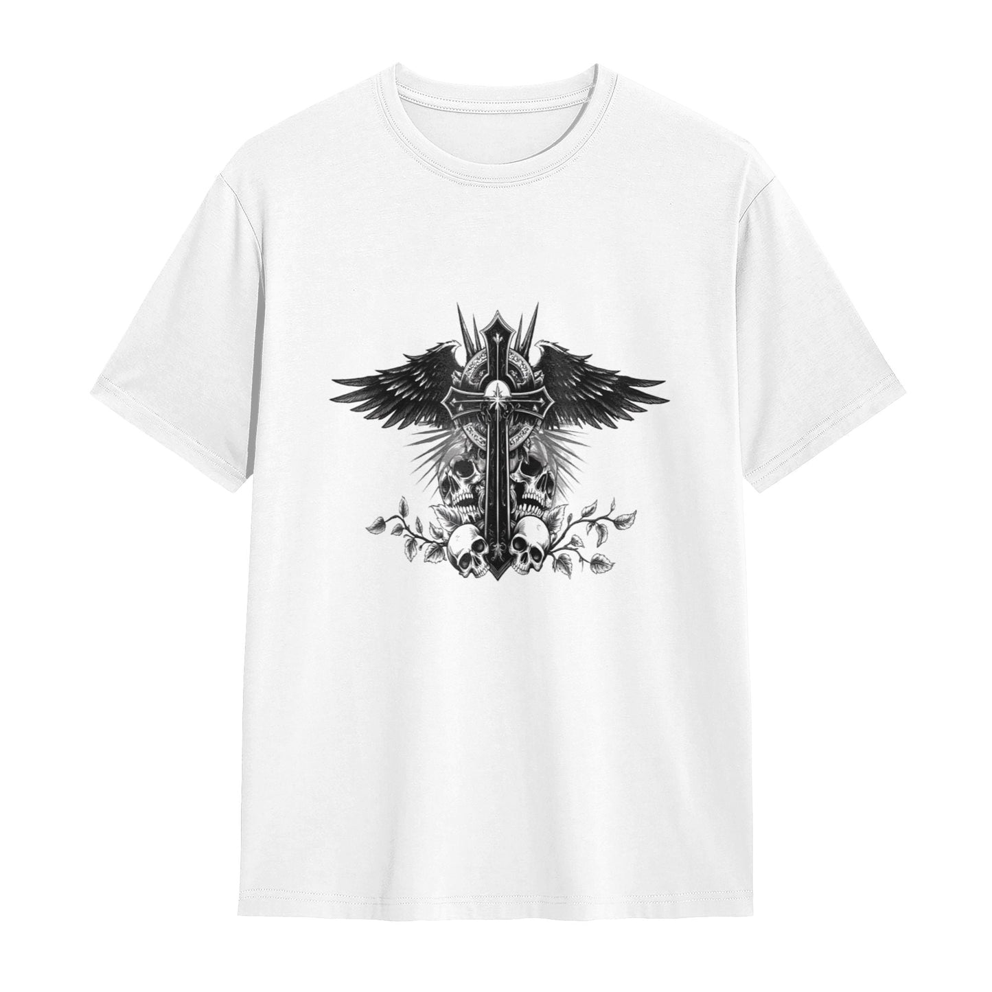 Chrome Hearts Wings Skulls Cross T-Shirt