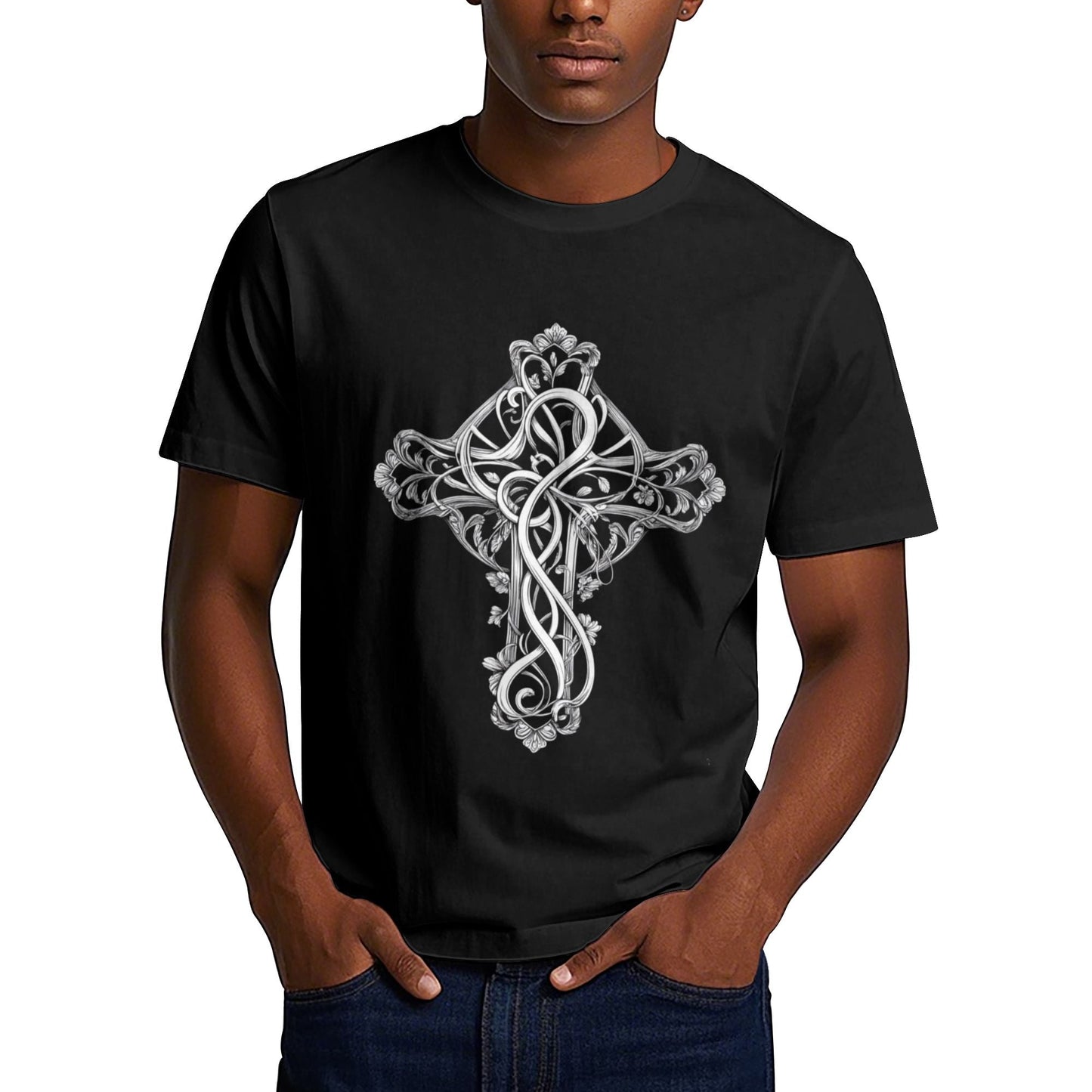 Chrome Hearts Retro Carved Cross T-Shirt