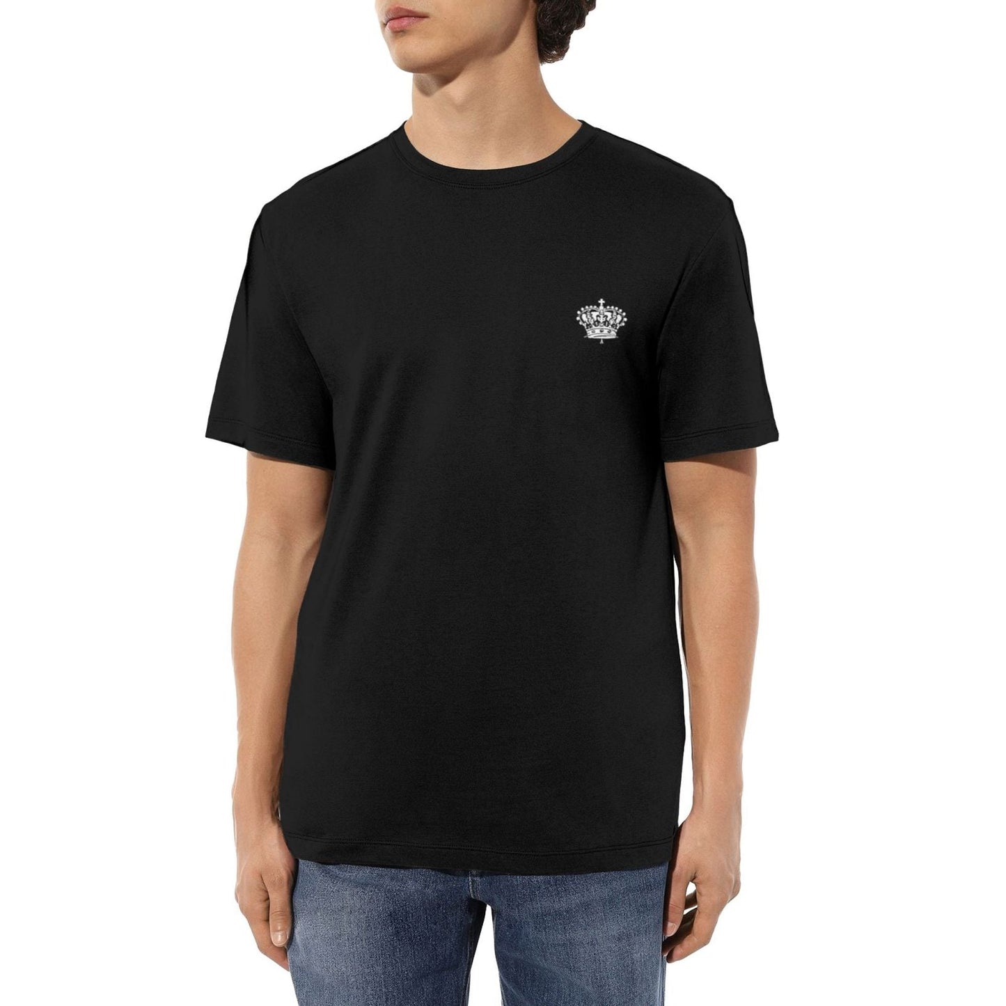 Chrome Hearts Crown Pattern Cross T-Shirt