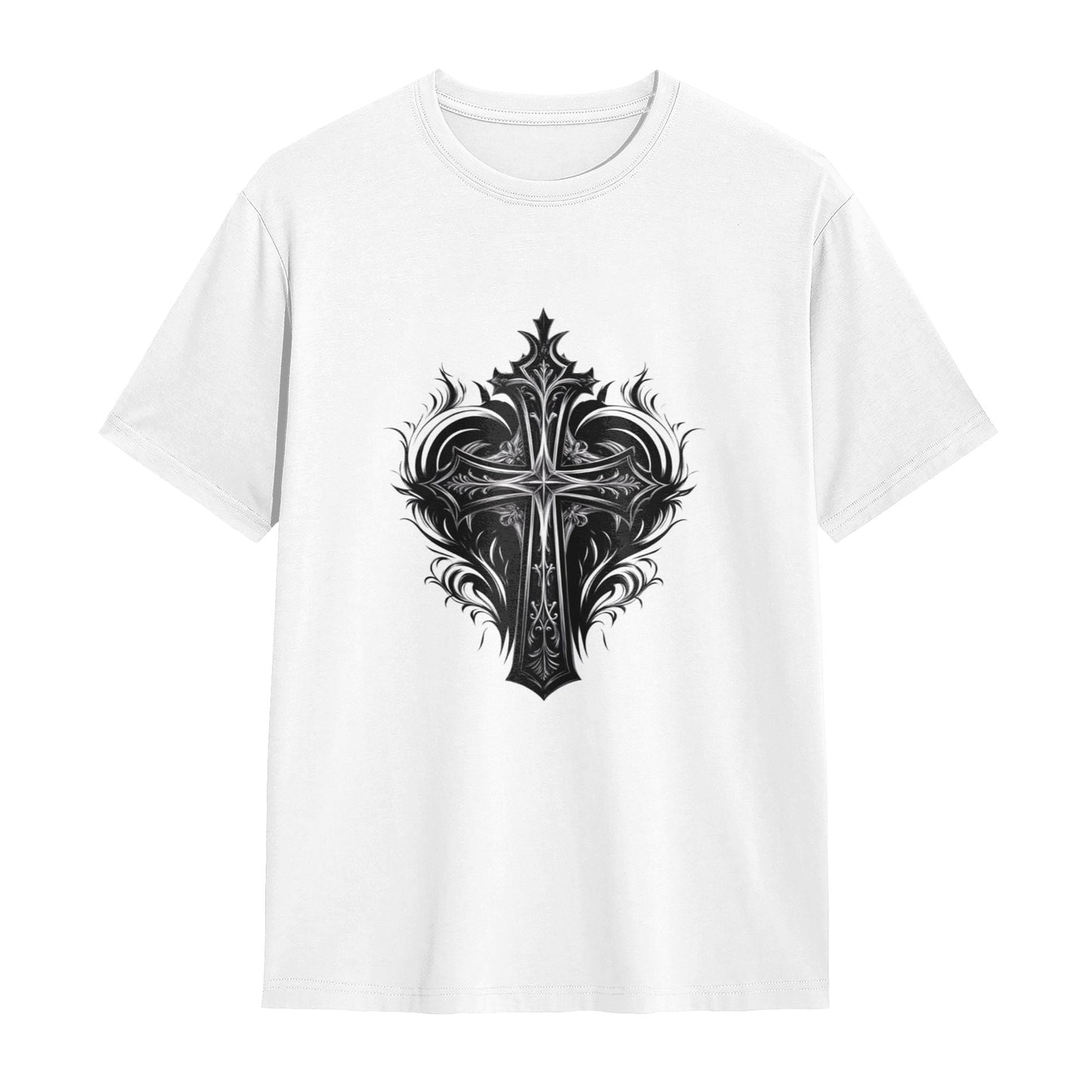 Chrome Hearts Fire Heart Cross T-Shirt