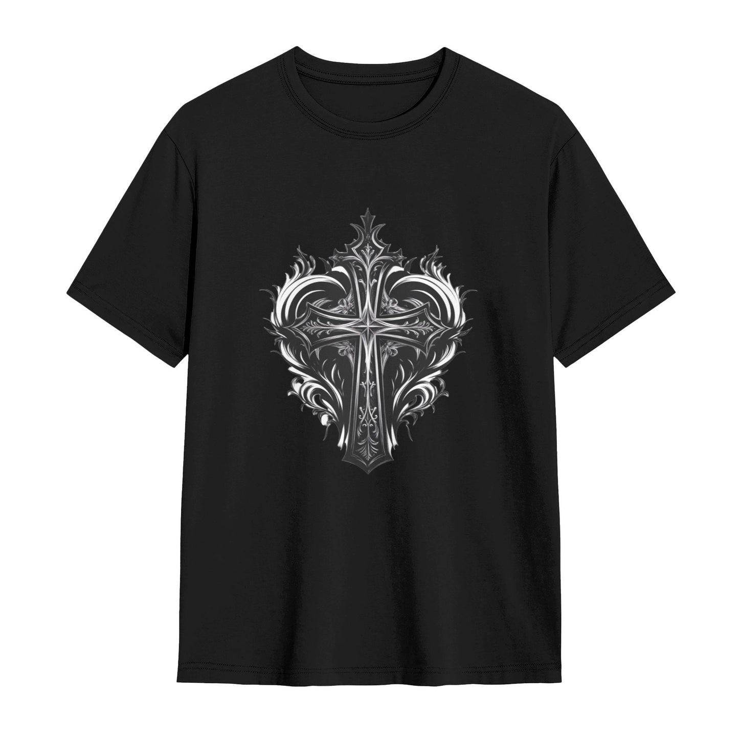 Chrome Hearts Fire Heart Cross T-Shirt