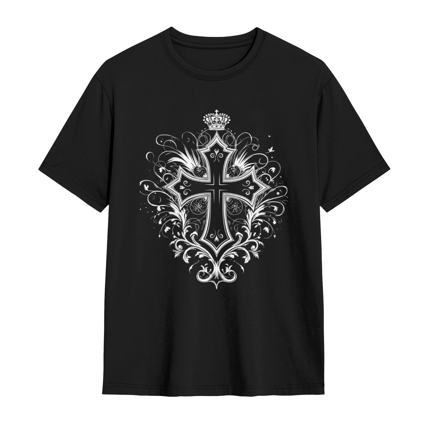 Chrome Hearts Cross Pattern Crown T-Shirt