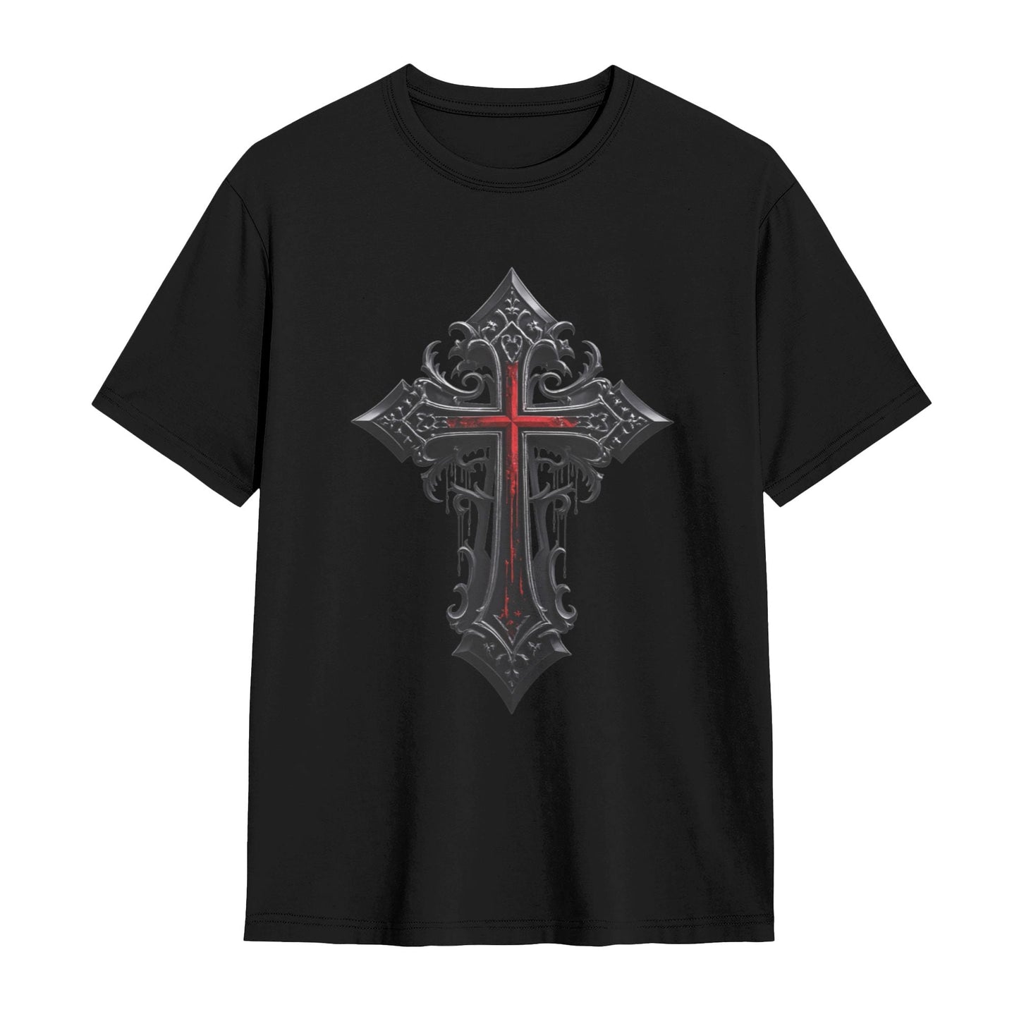 Chrome Hearts Bloody Cross Pattern T-Shirt