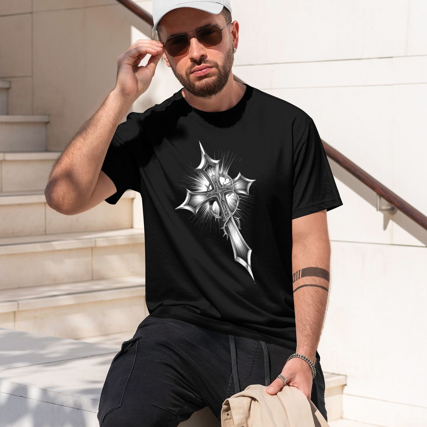 Chrome Hearts Metallic Cross T-Shirt