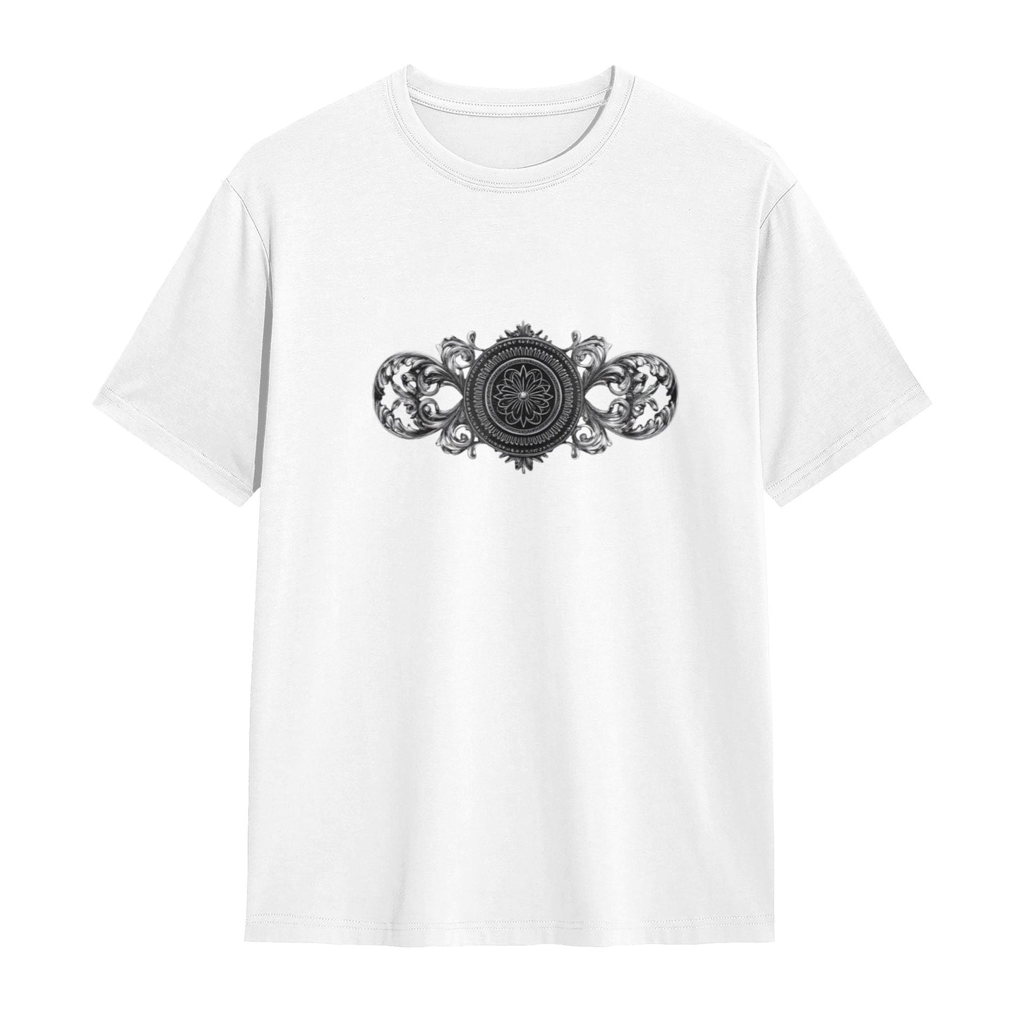 Chrome Hearts Ornate Silver Design T-Shirt