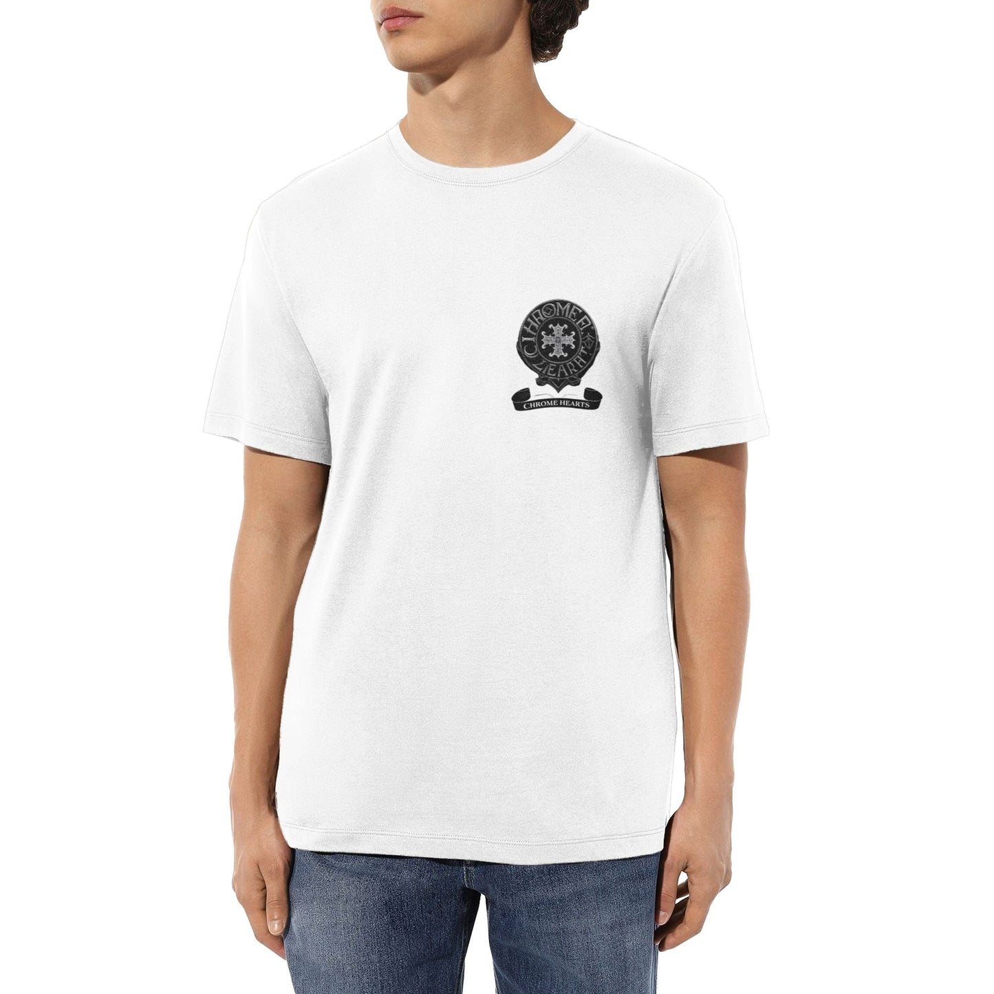 Chrome Hearts Small Logo Print T-Shirt