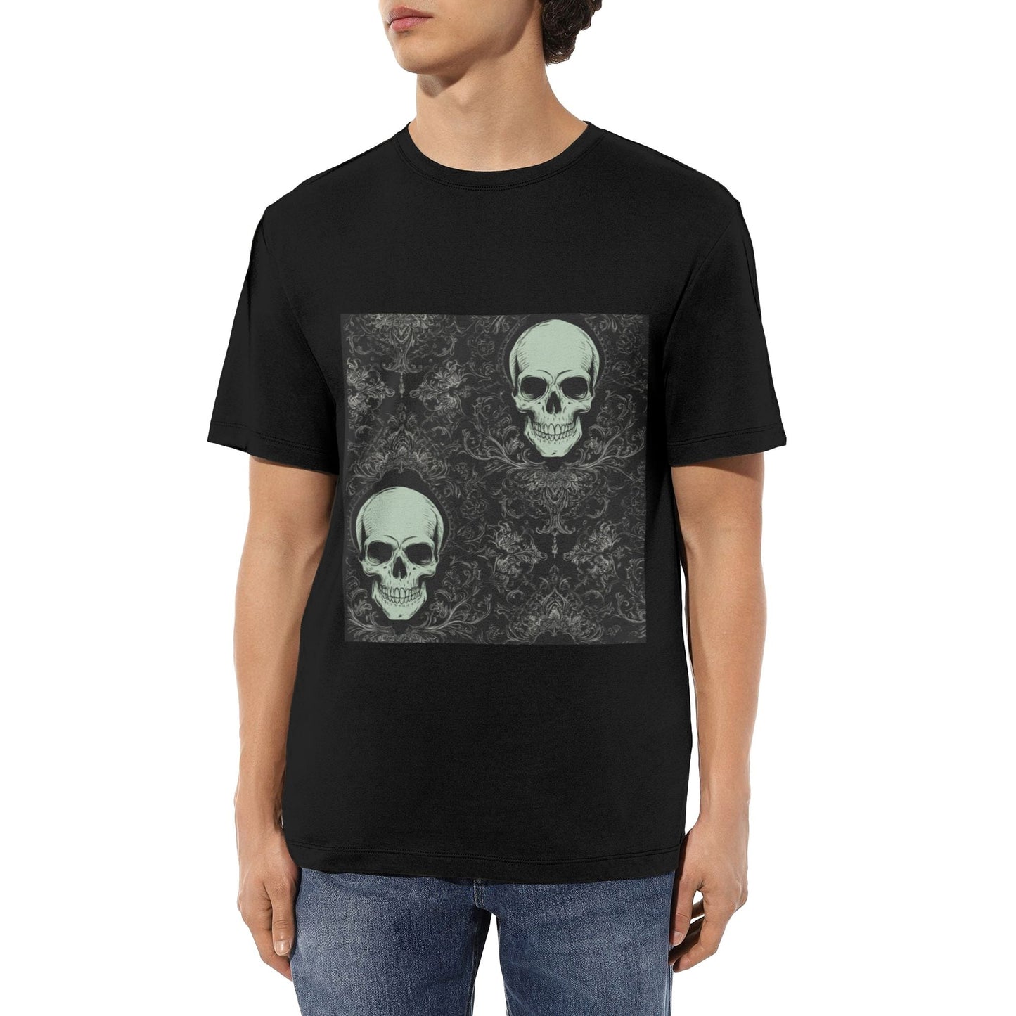 Chrome Hearts Dark Double Skull T-Shirt