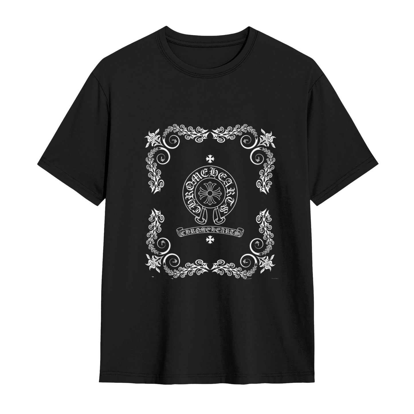 Chrome Hearts Inspired Vintage Pattern T-Shirt