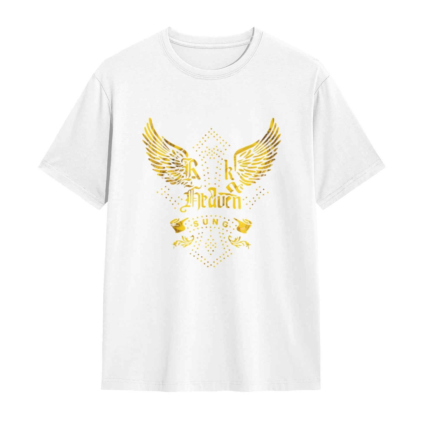 Chrome Hearts Gold Wing & Text T-Shirt