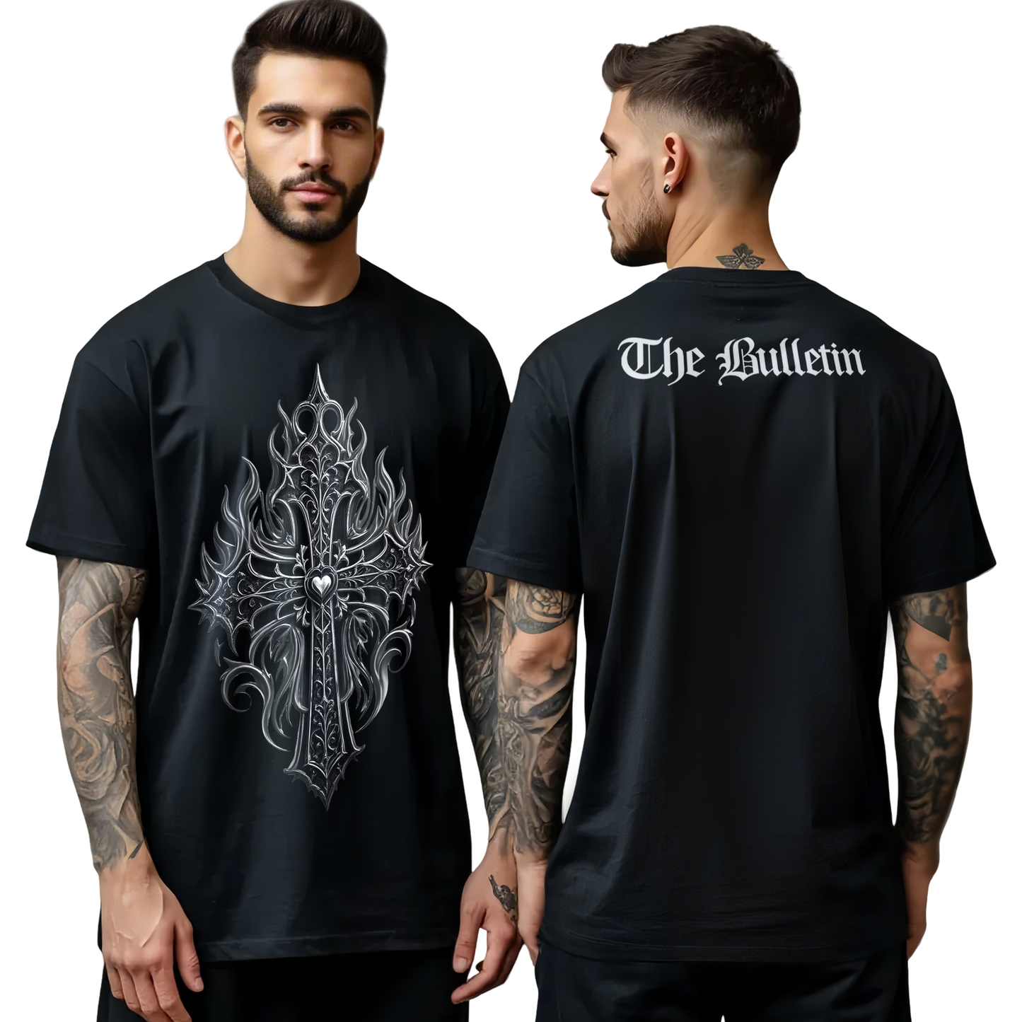 Chrome Hearts Flame Cross T-Shirt