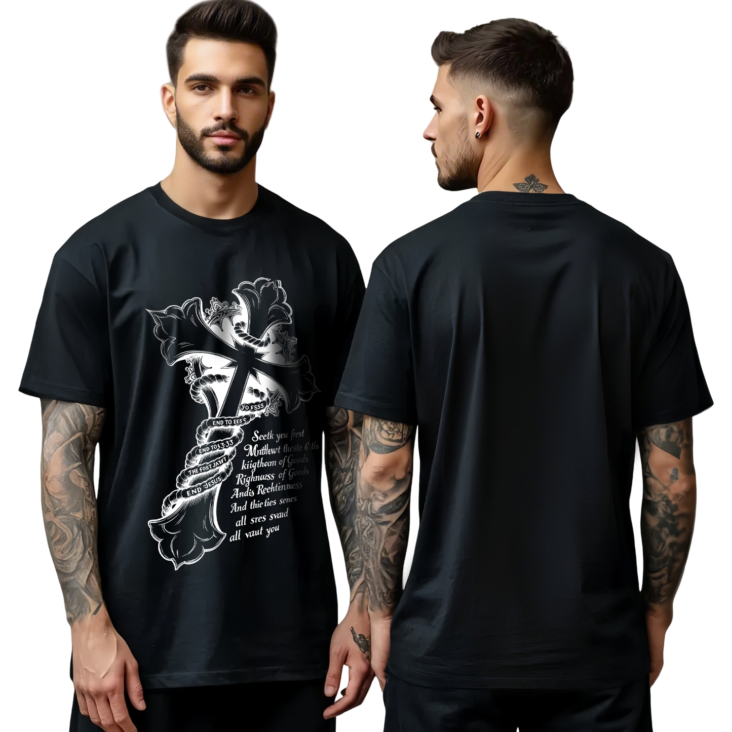 Chrome Hearts Threaded Cross T-Shirt