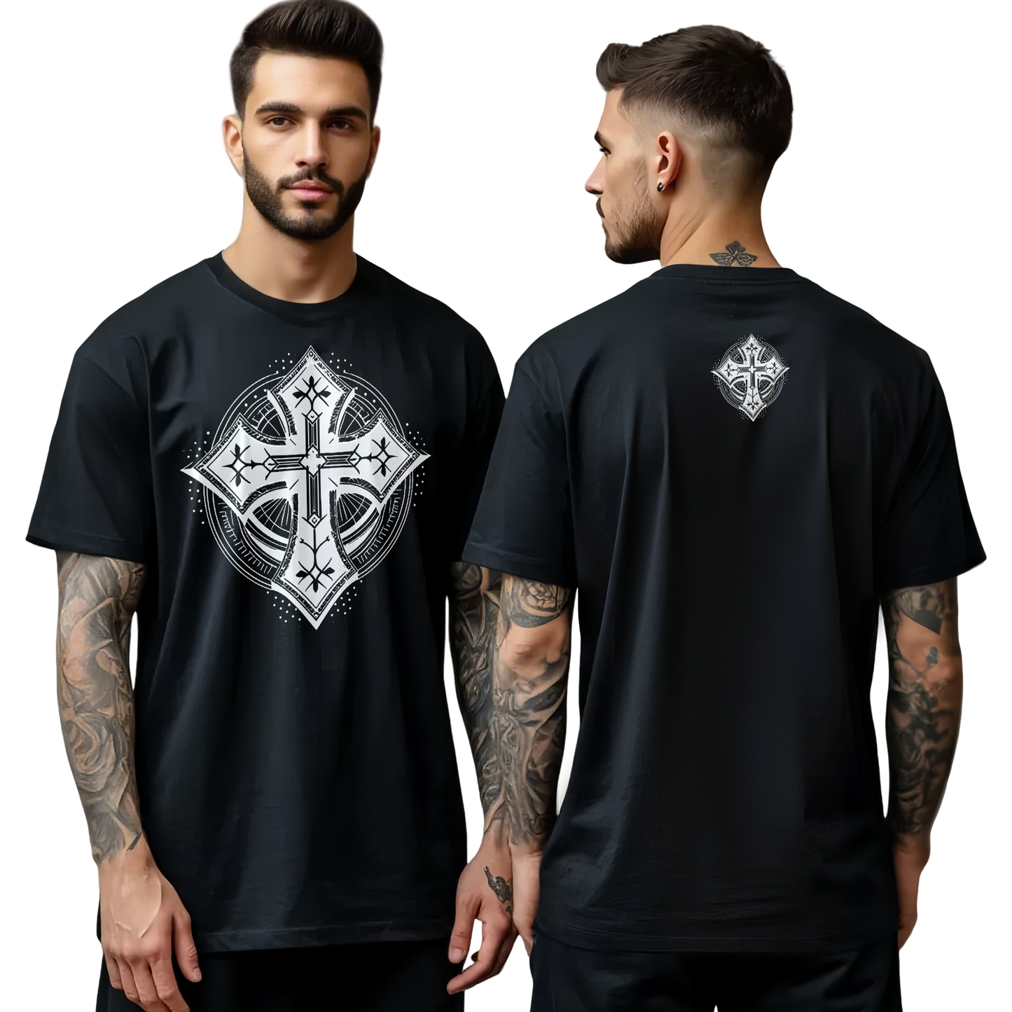Chrome Hearts Geometric Cross T-Shirt