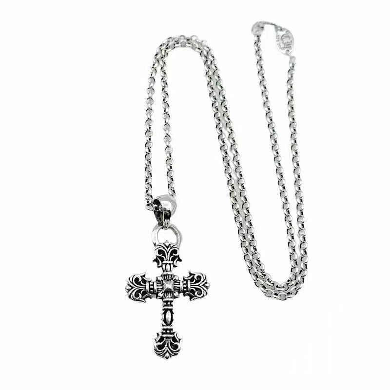 Chrome Hearts Flame Cross Necklace