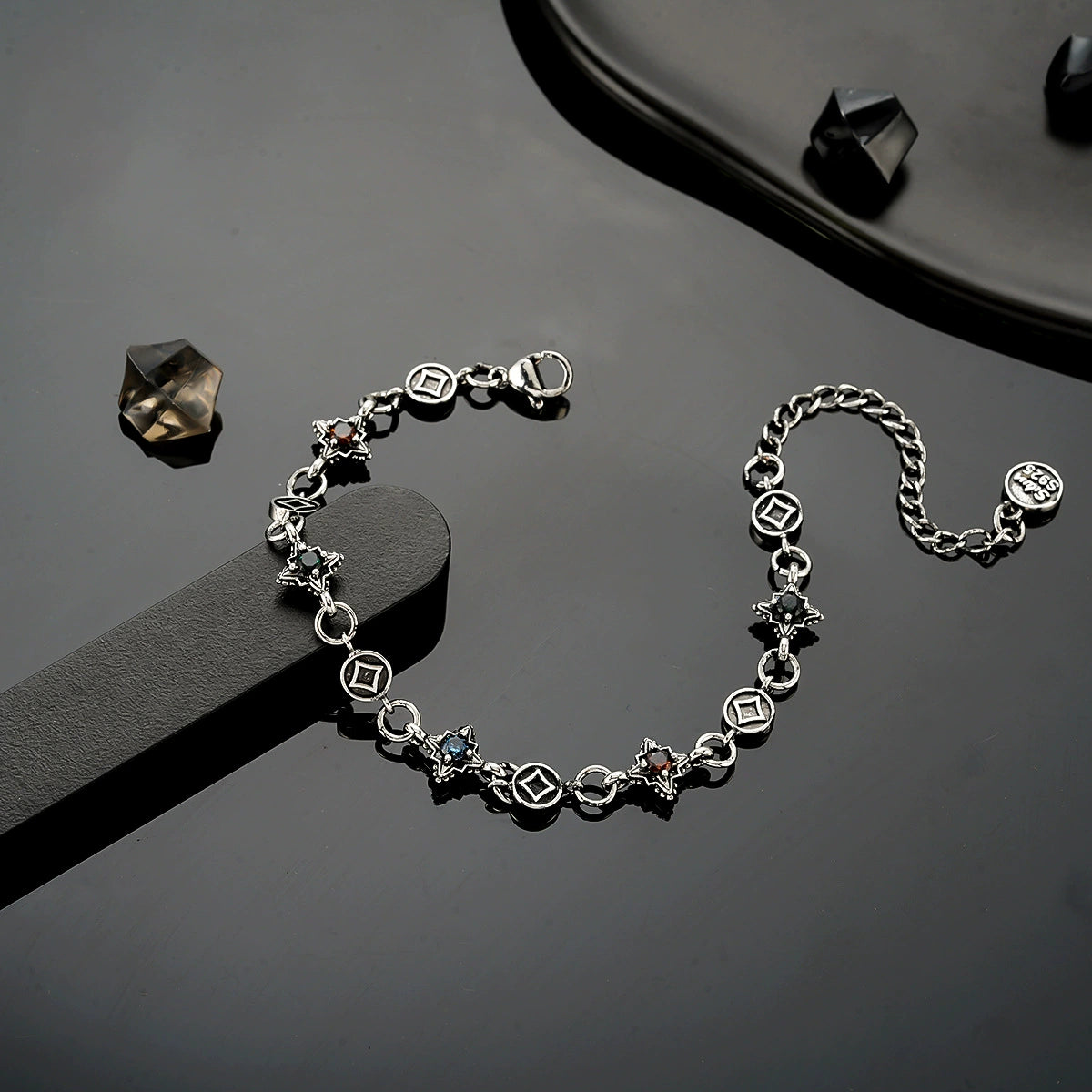 Chrome Hearts Cross Zircon Bracelet