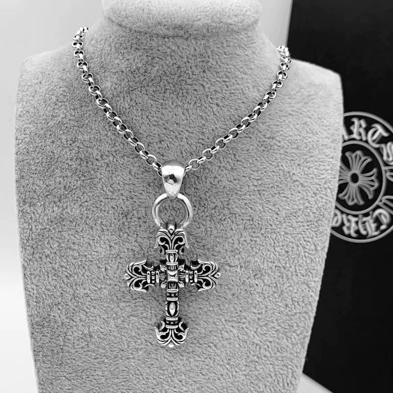 Chrome Hearts Flame Cross Necklace