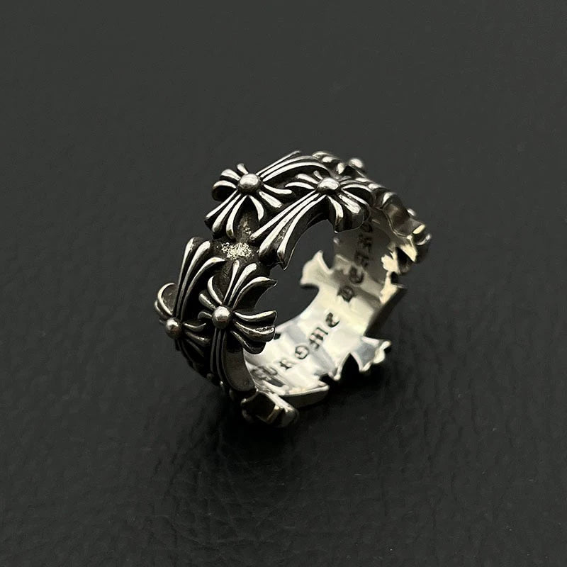 Chrome Hearts Double Cross Ring
