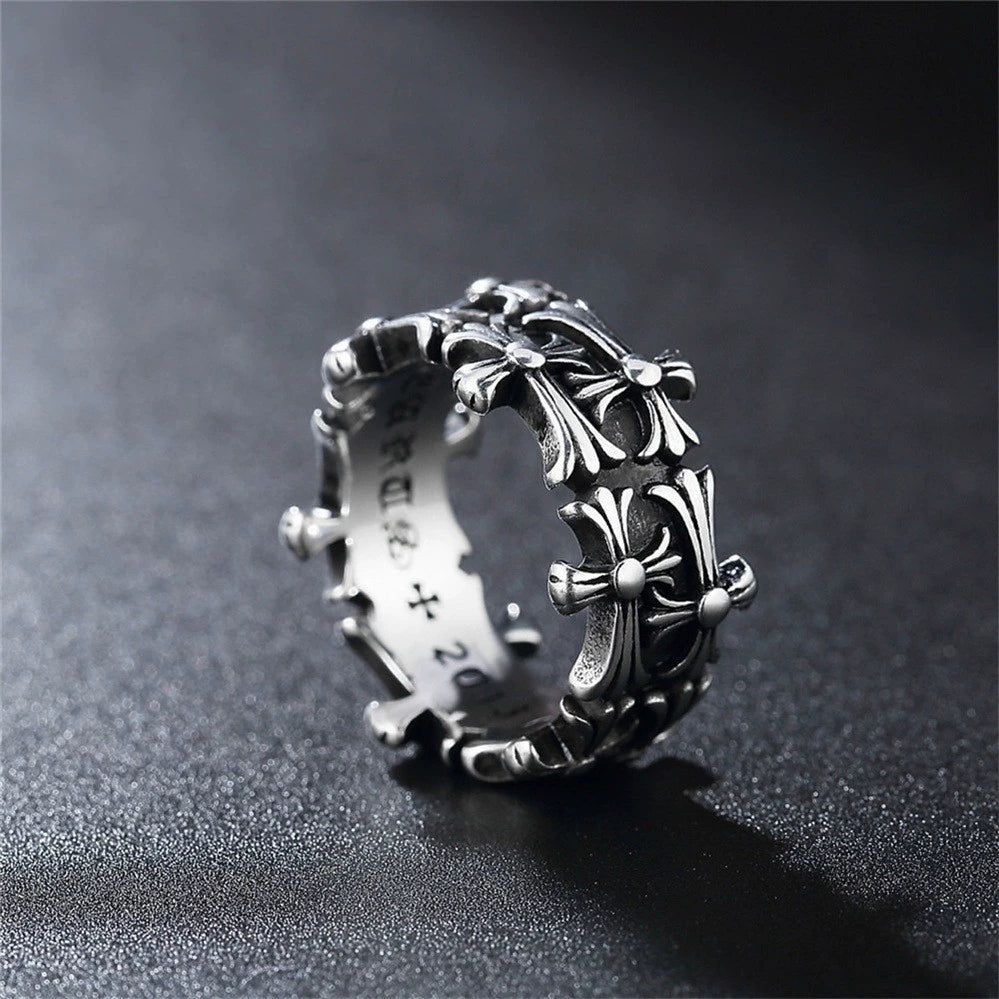Chrome Hearts Double Cross Ring
