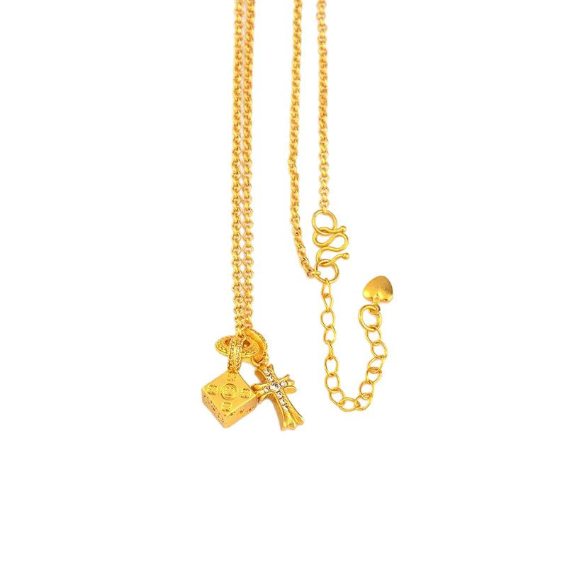 Chrome Hearts Cross Dice Necklace