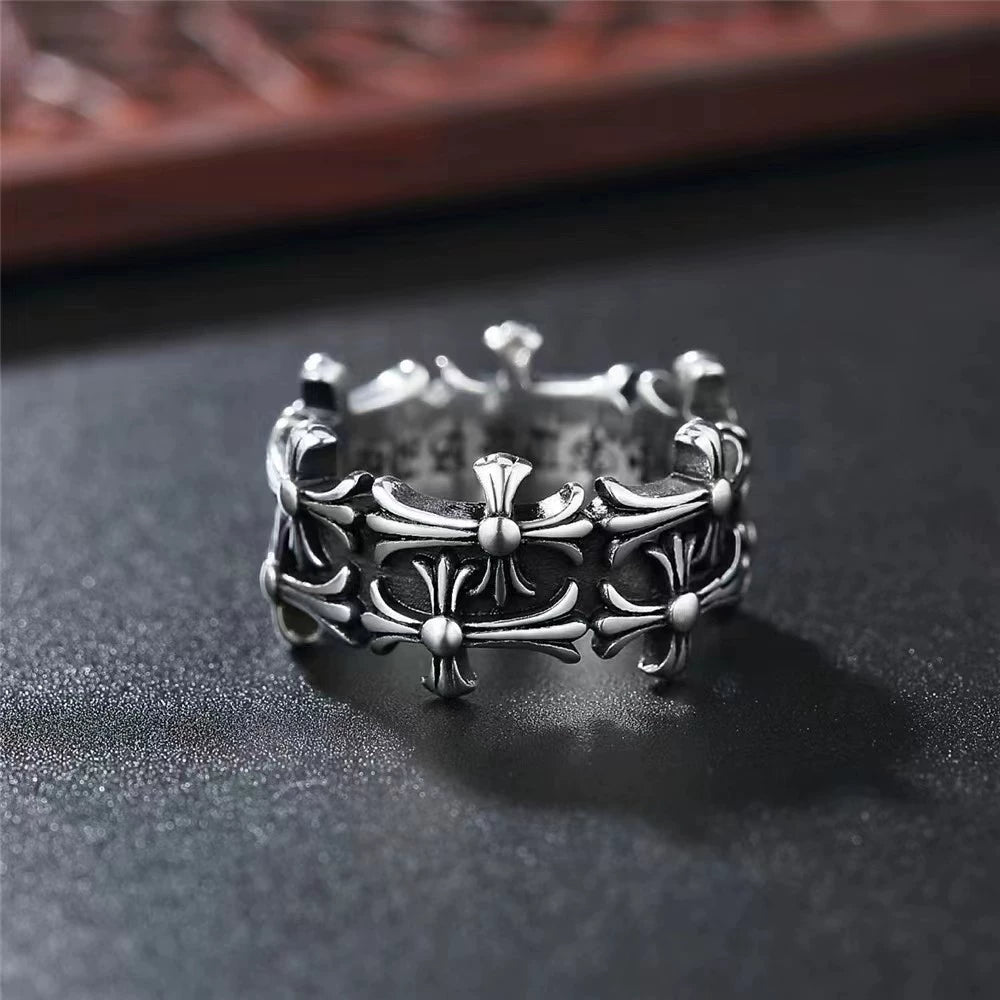 Chrome Hearts Double Cross Ring