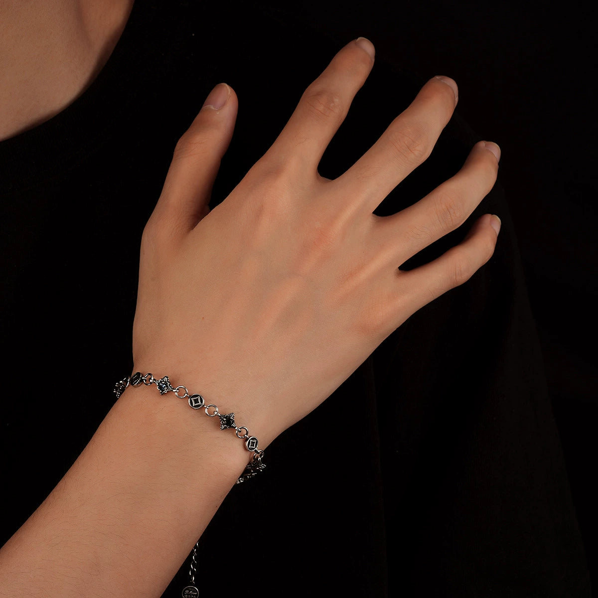 Chrome Hearts Cross Zircon Bracelet