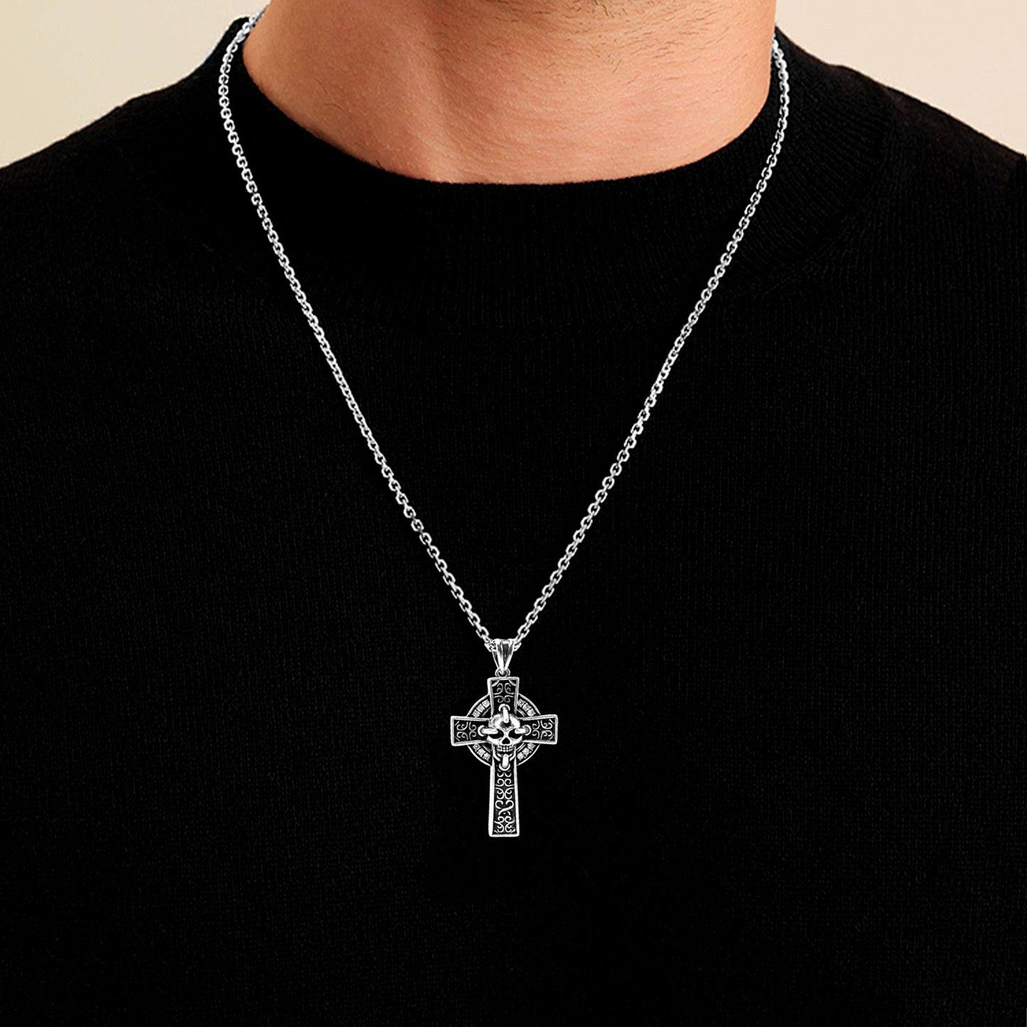Chrome Hearts Skull Cross Necklace