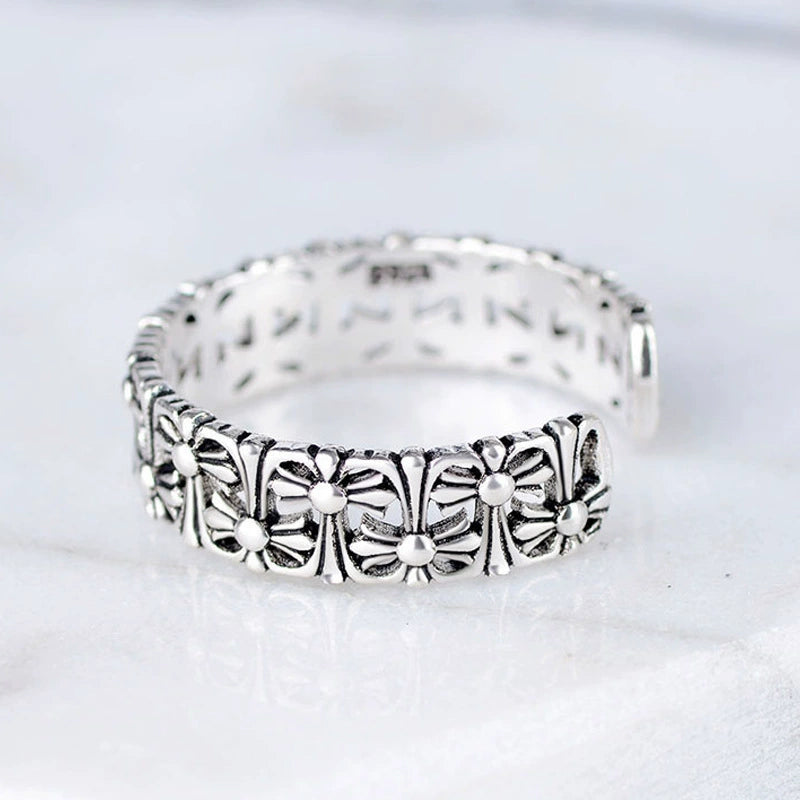 Chrome Hearts Cross Hollow Ring
