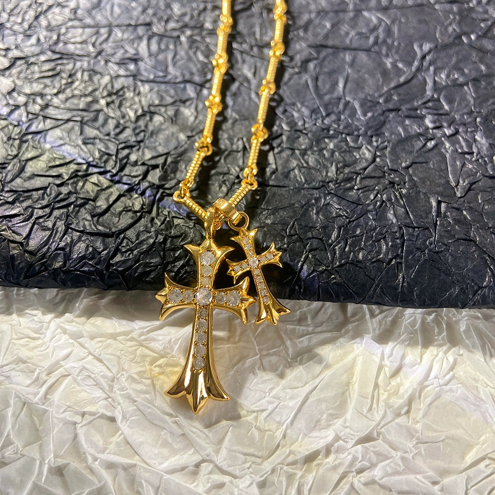 Chrome Hearts Double Cross Necklace