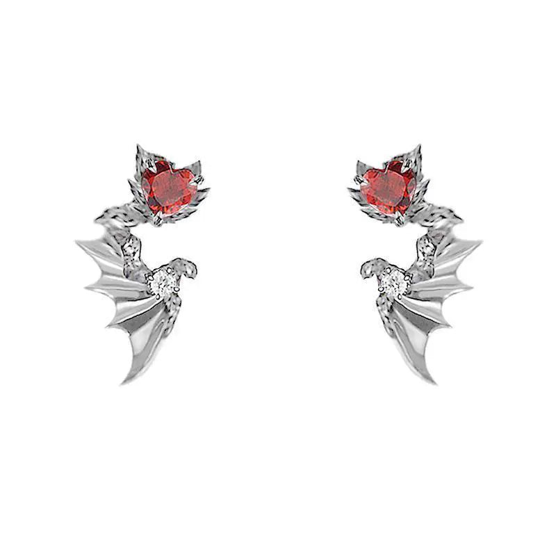Chrome Hearts Gothic Angel's Wings Earrings