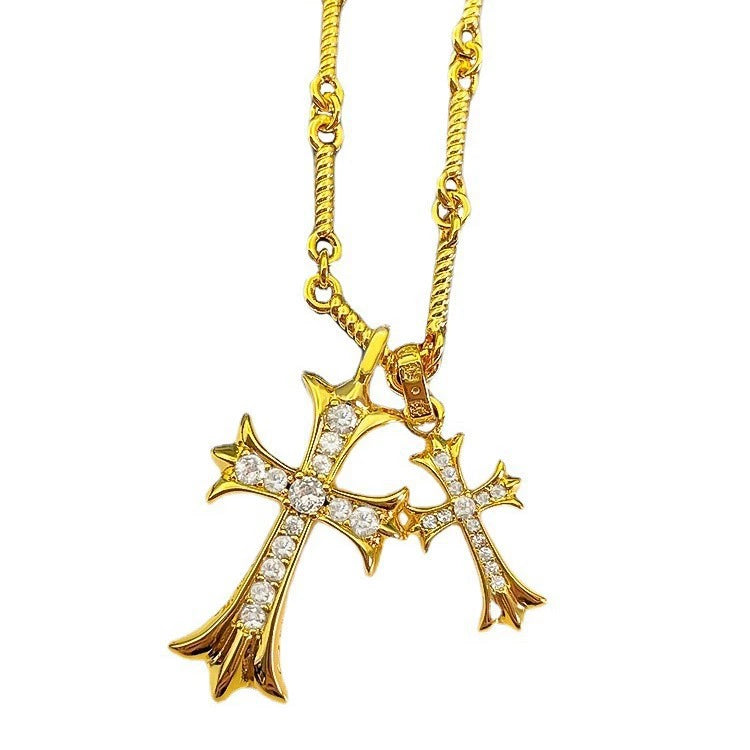 Chrome Hearts Double Cross Necklace
