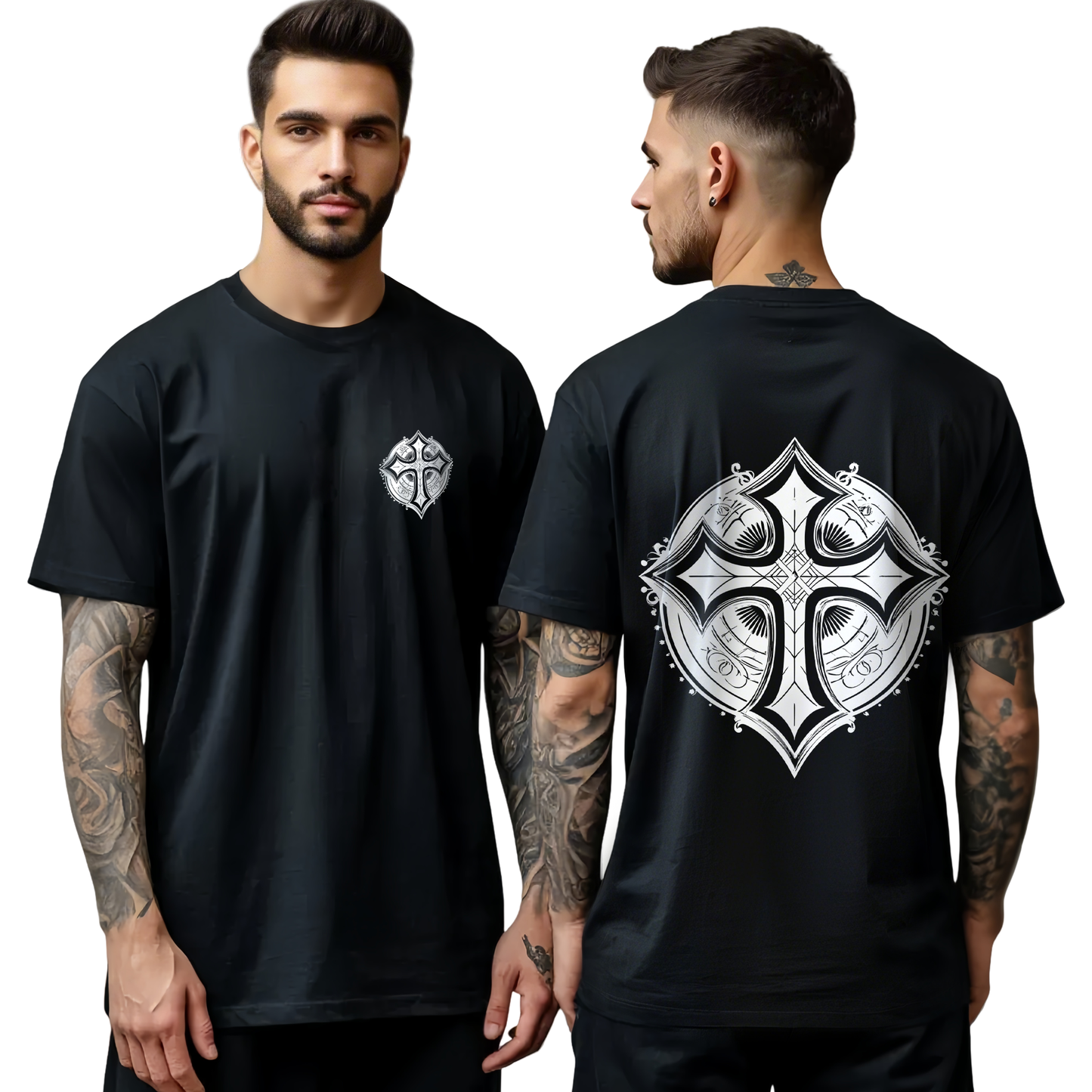 Chrome Hearts European Style Cross T-Shirt